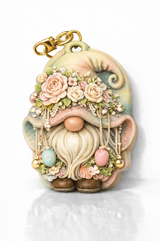Floral Gnome Keychain Silicone Mold - Ideas Decor Shop