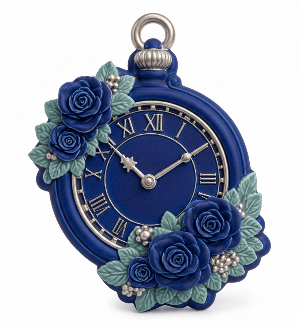 Floral Pocket Watch Silicone Mold - Ideas Decor Shop