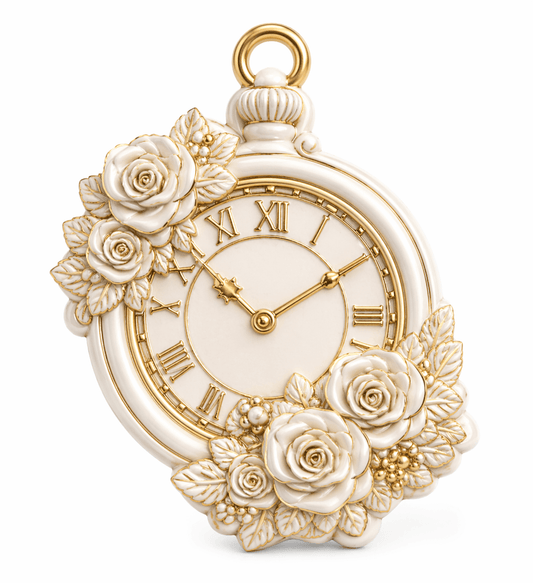 Floral Pocket Watch Silicone Mold - Ideas Decor Shop