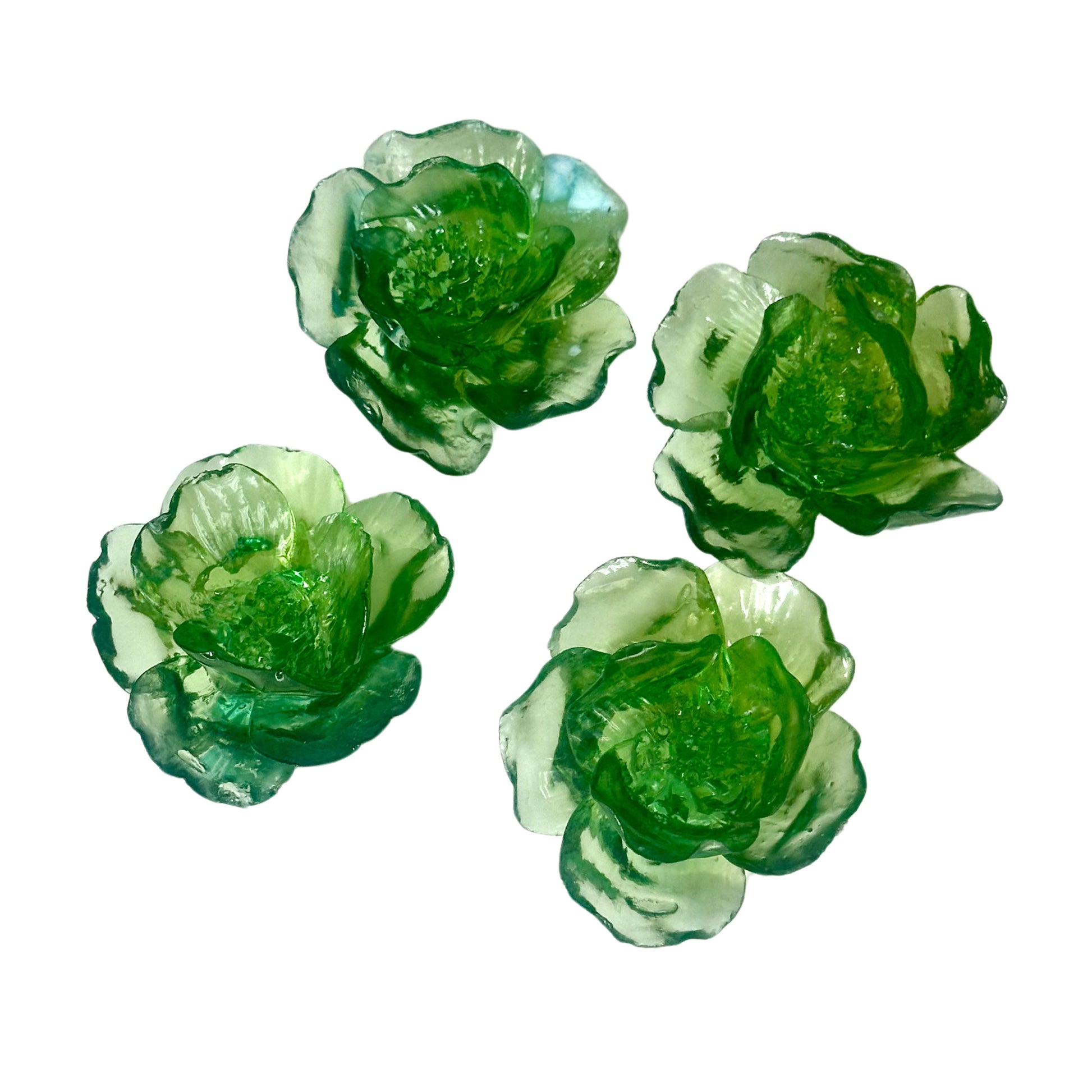 Floral Set 3D Silicone Resin Molds with 4 Medium Flower - Ideas Decor Shop