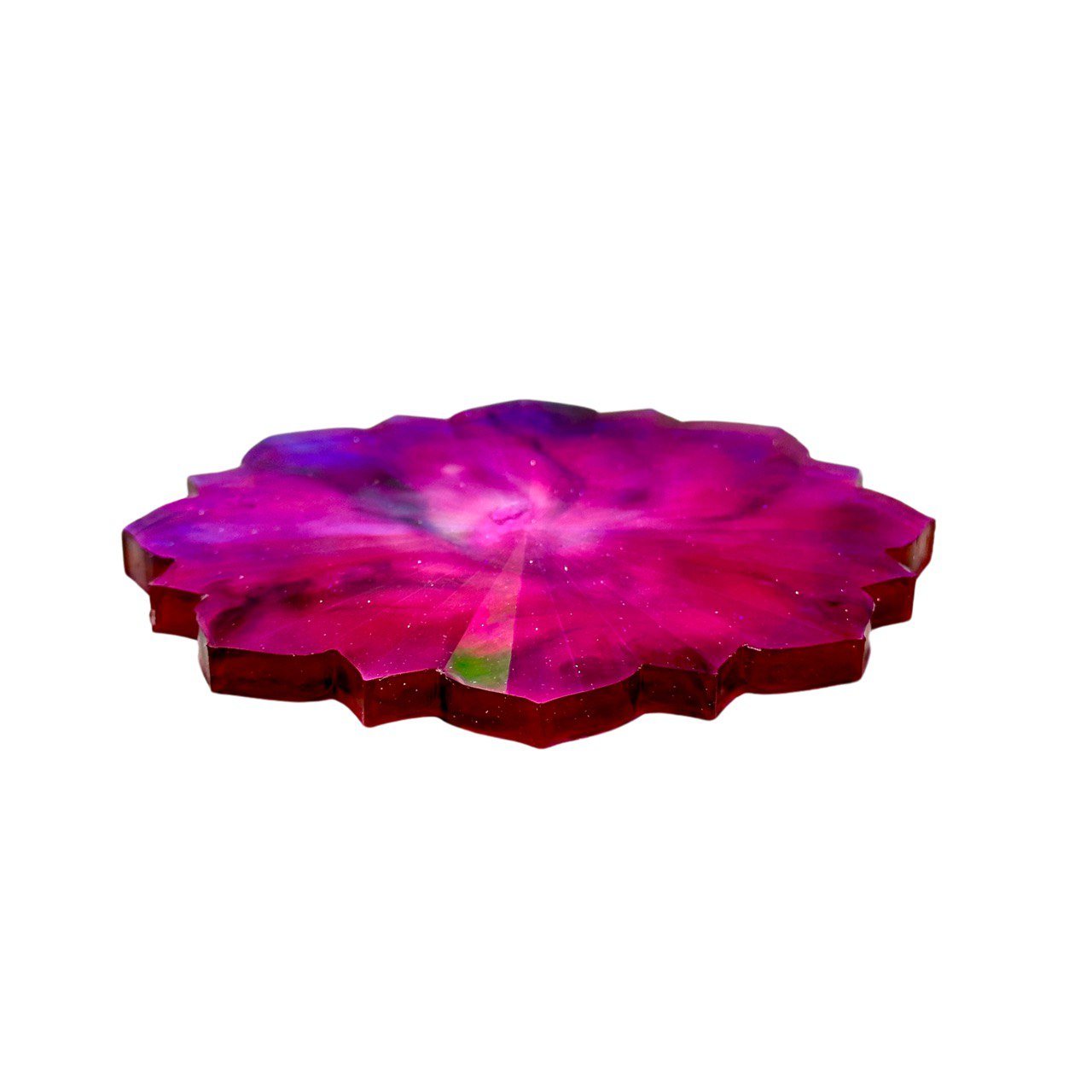 Flower Holographic Coaster Silicone Mold - Ideas Decor Shop