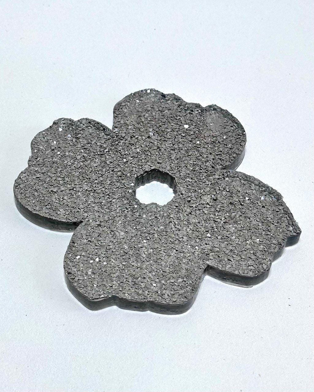 Flower Silicone Mold Stand with Crystals for Resin, Gypsum, and Jesmonite - Ideas Decor Shop
