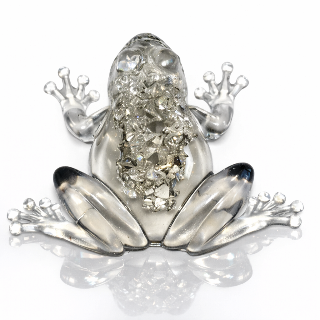 Crystal Druzy Frog Mold - DIY Resin Decoration Supply for Gemstone Crafts - Ideas Decor Shop