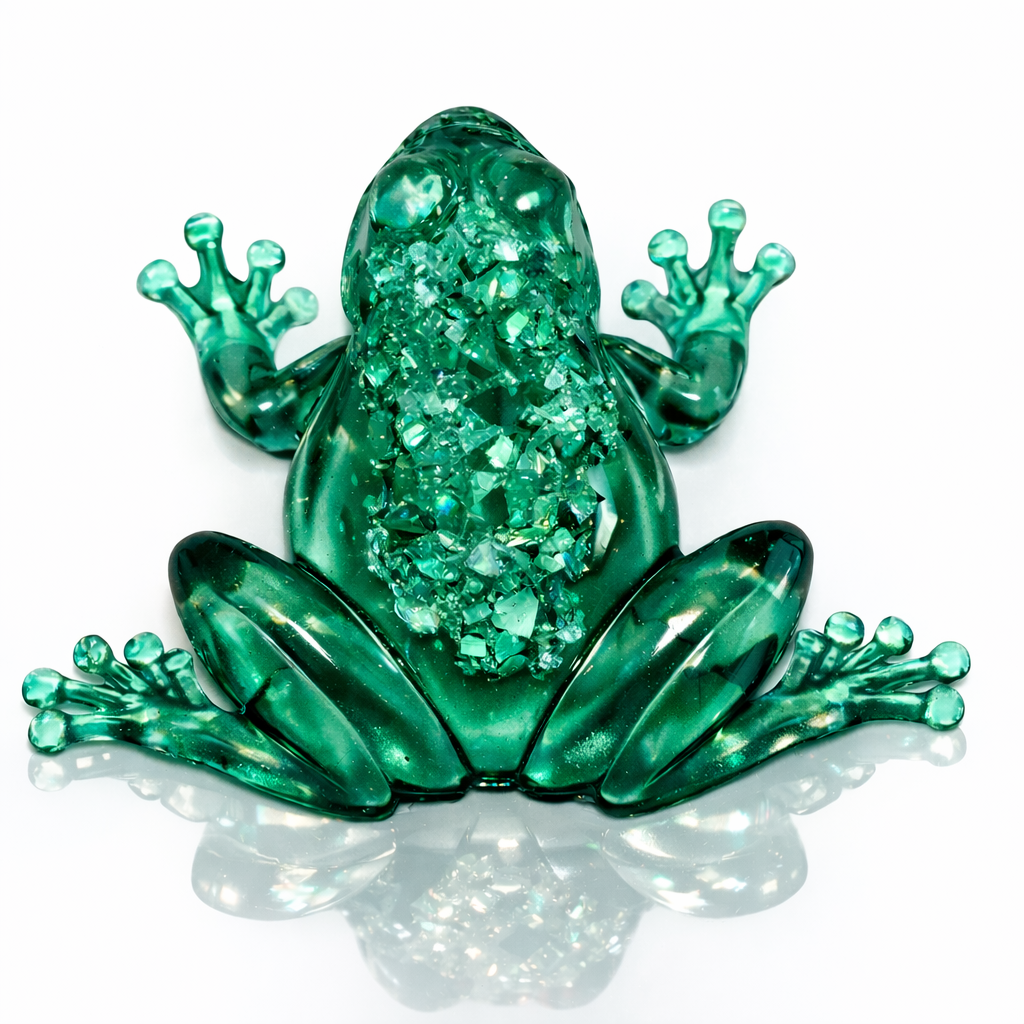 Crystal Druzy Frog Mold - DIY Resin Decoration Supply for Gemstone Crafts - Ideas Decor Shop