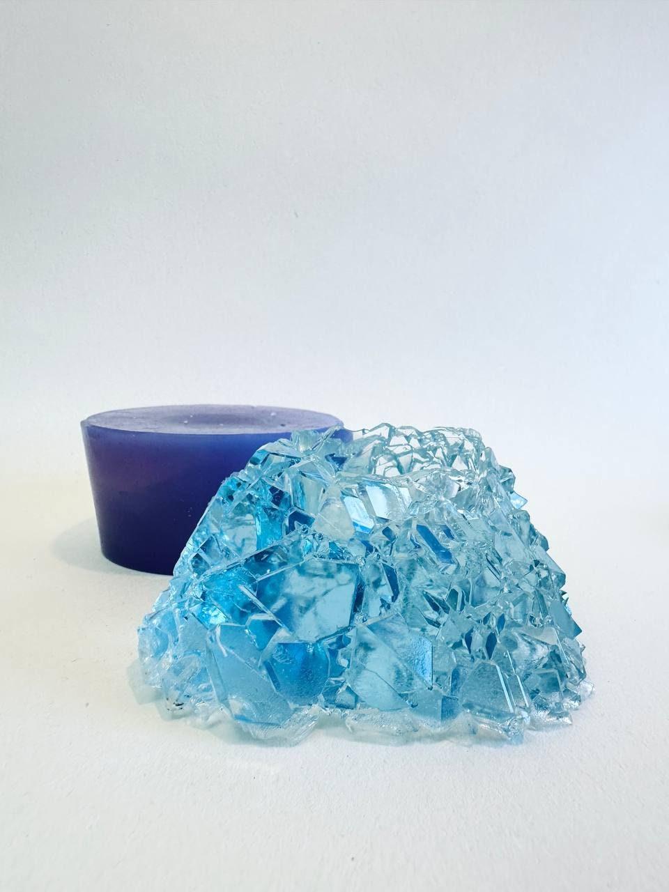 Geode Resin Casting Mold - Crystal Tea Light Holder Artisan Design - Ideas Decor Shop
