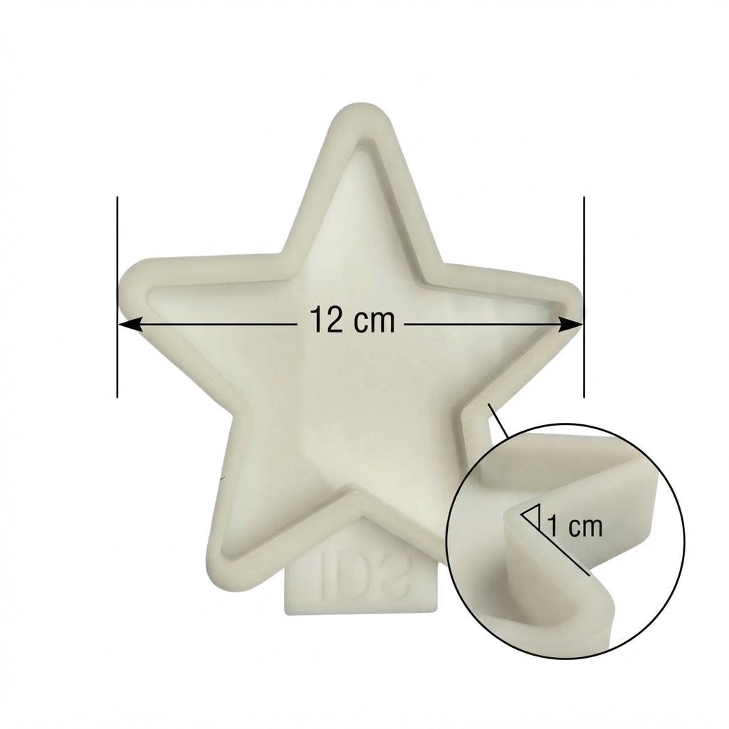 Glossy Star Silicone Mold for Resin Coasters - Ideas Decor Shop