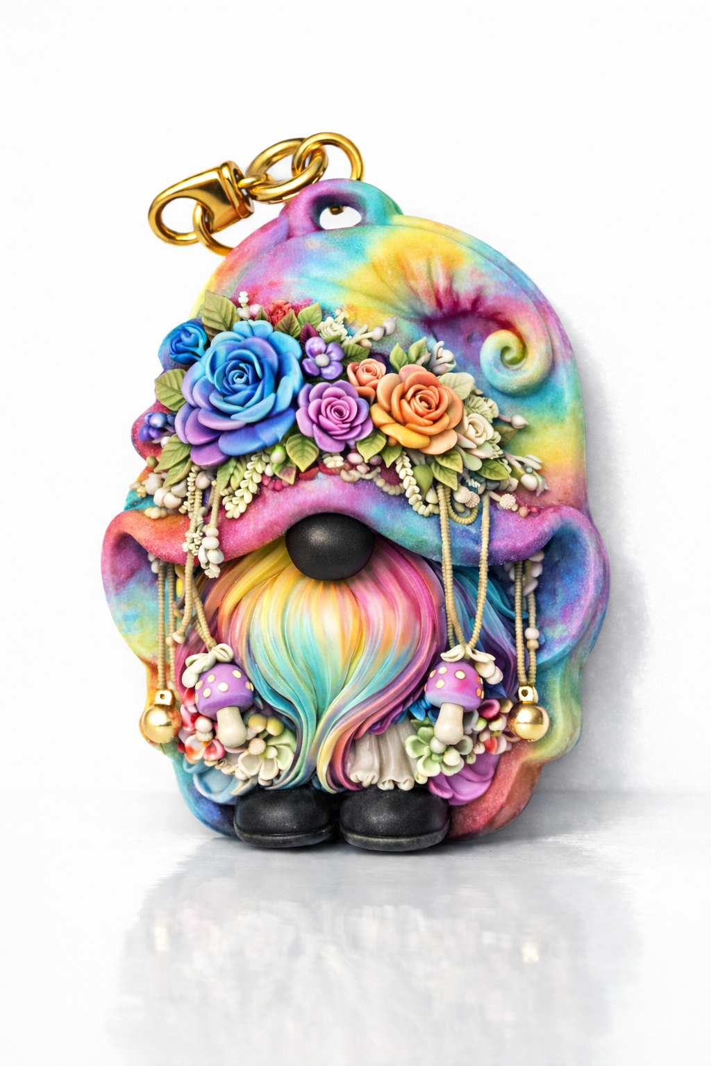 Floral Gnome Keychain Silicone Mold - Ideas Decor Shop