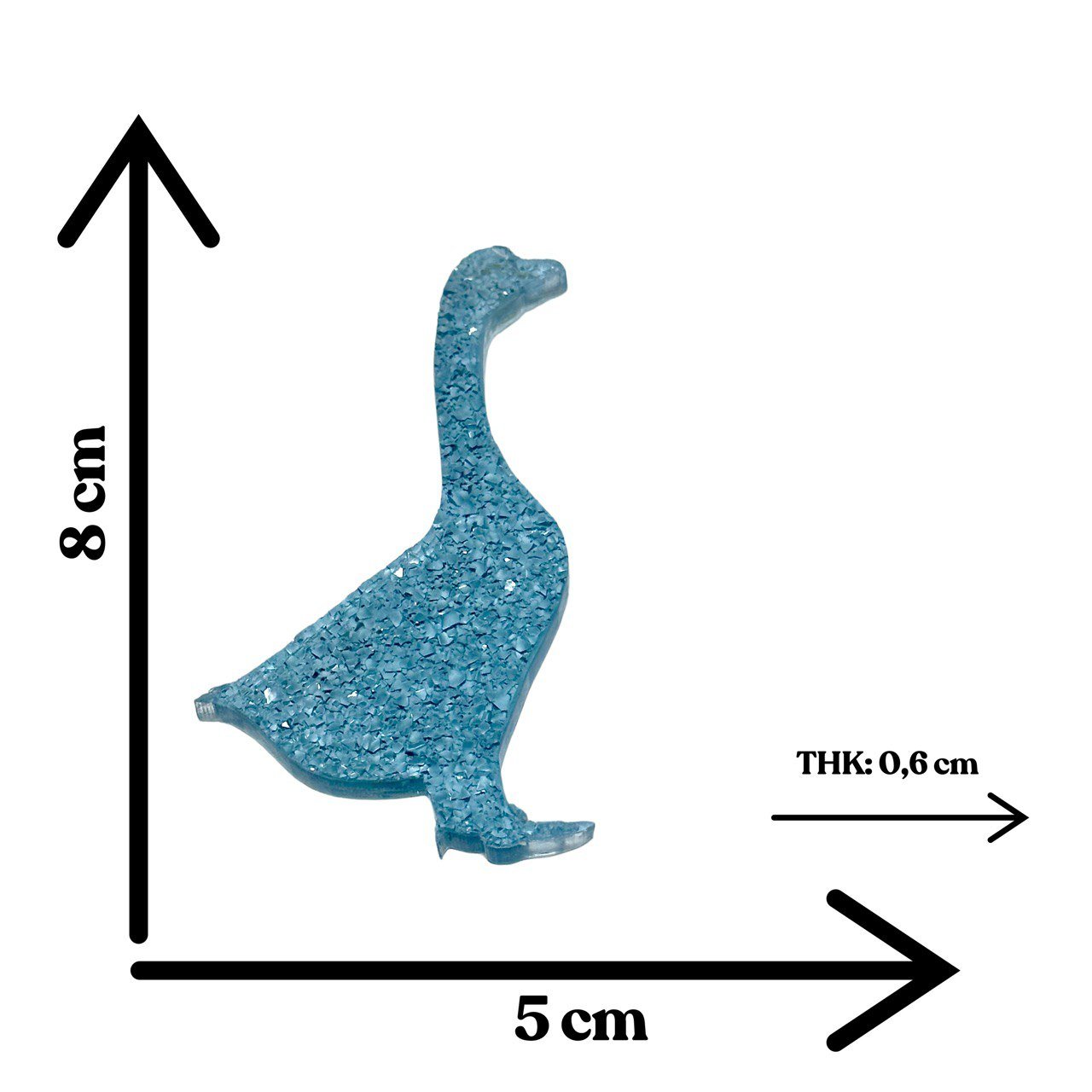 Goose Silicone Mold with Crystals Druzy Goose Mold - Ideas Decor Shop