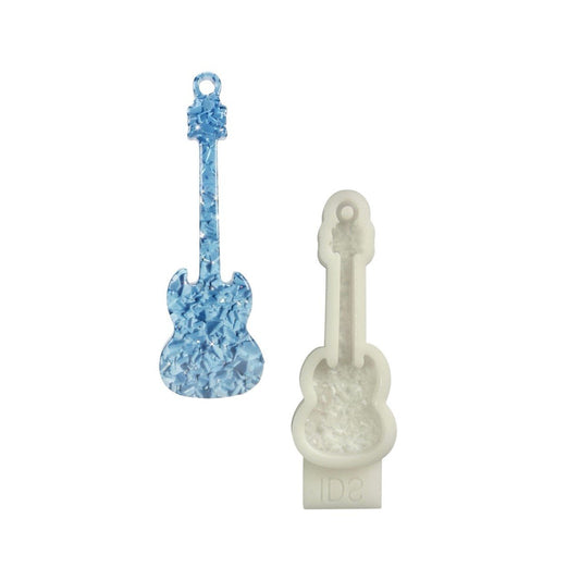 Guitar Silicone Mold Druzy Texture Resin Casting Form - Ideas Decor Shop