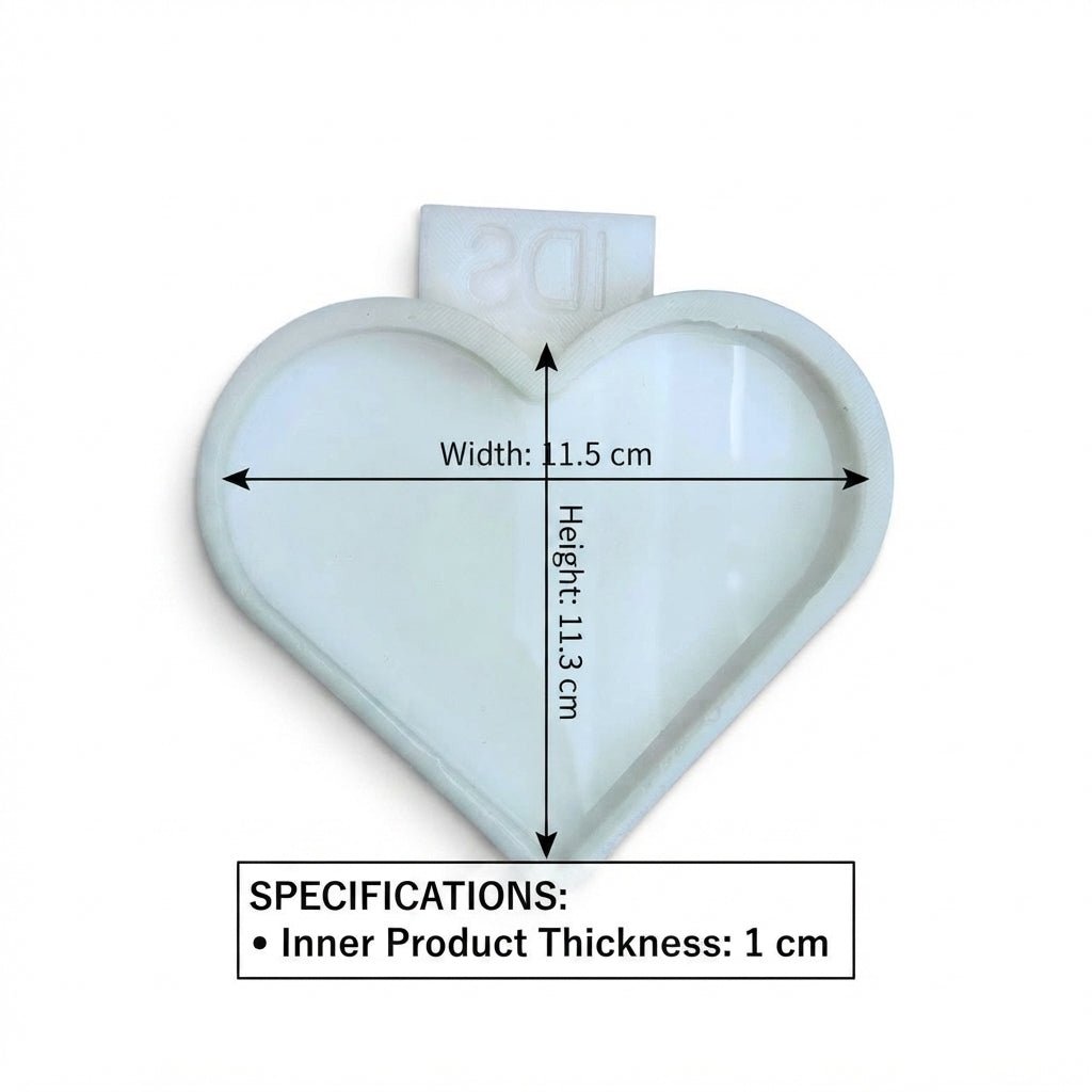 Heart Coaster Silicone Mold - Ideas Decor Shop