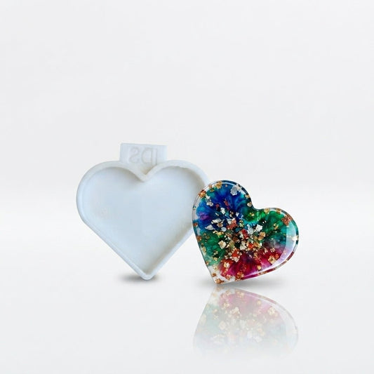 Heart Coaster Silicone Mold - Ideas Decor Shop