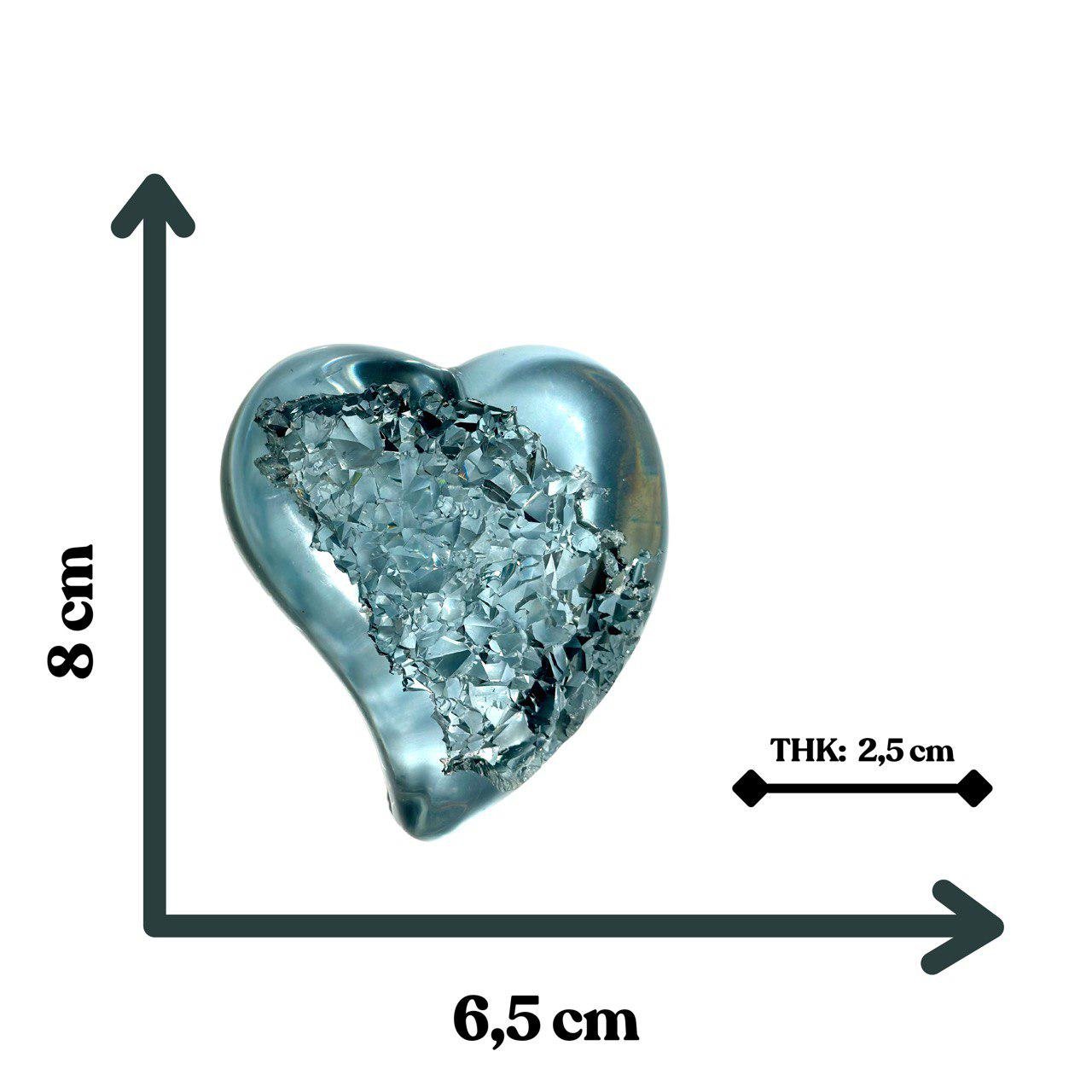 Heart Shaped Silicone Mold for Resin Crafting - Druzy Crystal Geode Design - Ideas Decor Shop