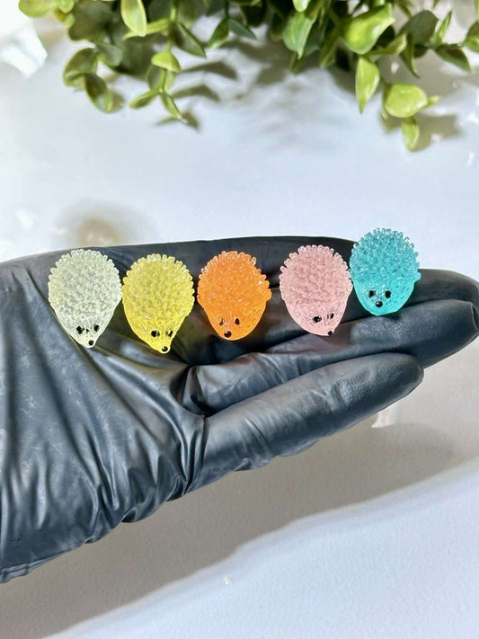 Hedgehog Silicone Mold: Mini Resin Figurines for Jesmonite, Plaster - Ideas Decor Shop