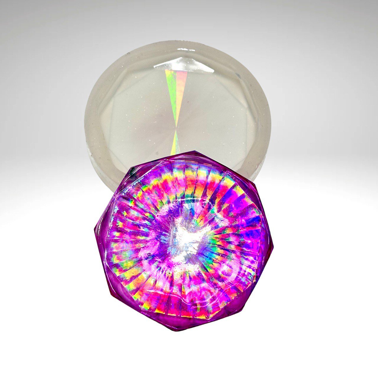 Hexagonal Holographic Coaster Silicone Mold - Ideas Decor Shop