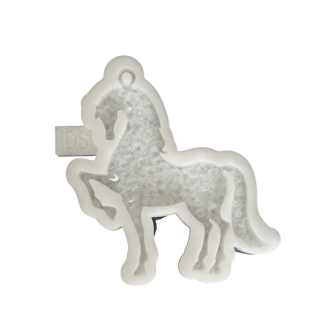 Horse Ornament Silicone Mold with Crystal Druzy Texture - Ideas Decor Shop