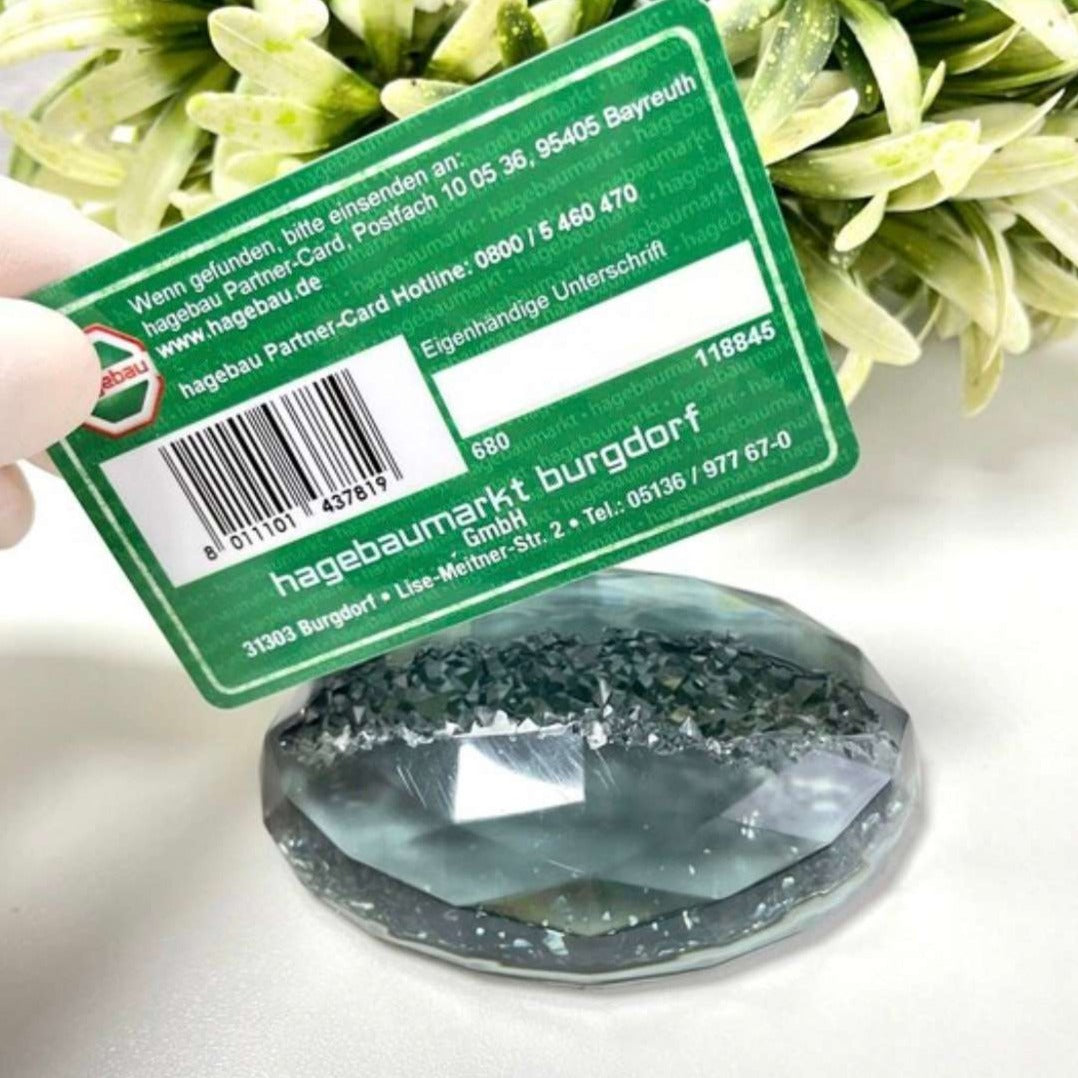 Crystal Geode Holder of business card Silicone mold