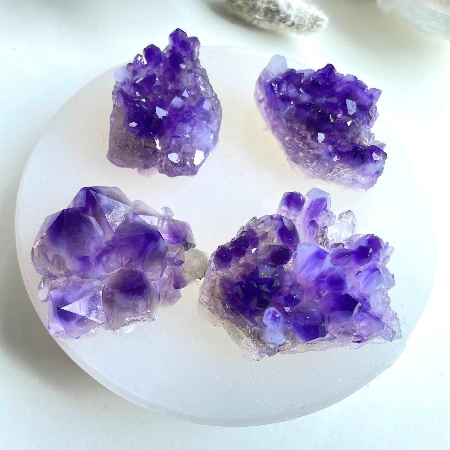 4 Pc Luxury  Crystals. Crystal mold stone mold crystal cluster mold for furniture silicone mold Geode druse silicone mold crystal druzy