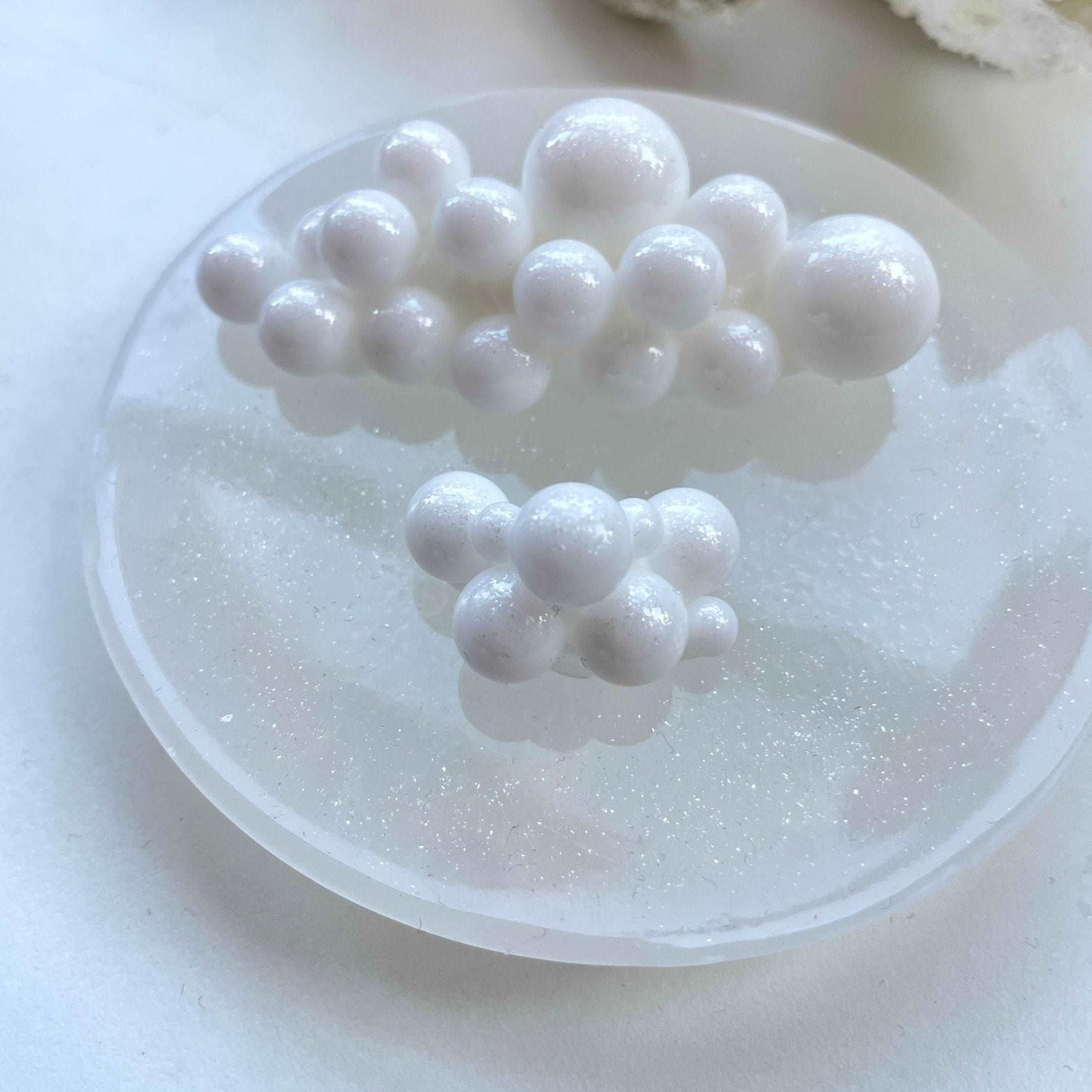 2 Set Unique Medium Bubbles Silicone mold. Abstract epoxy mold bubble mould silicone resin art bubble stone molding