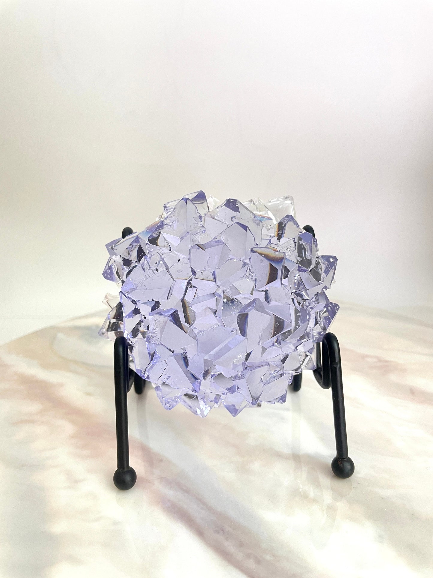 Luxury Resin Silicone Mold: Round Crystal Cluster Design