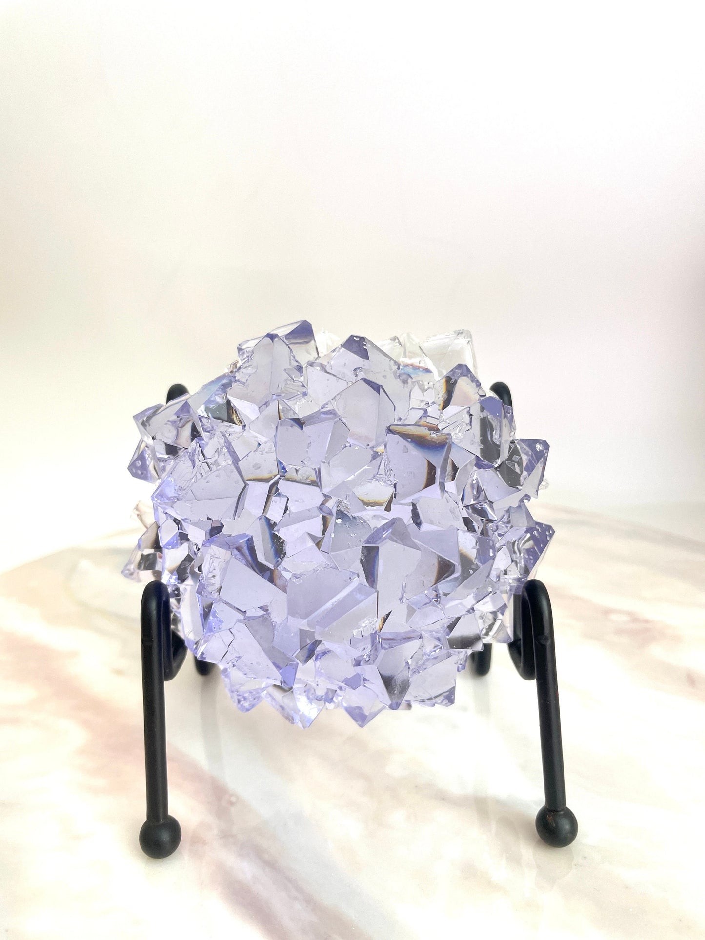 Luxury Resin Silicone Mold: Round Crystal Cluster Design