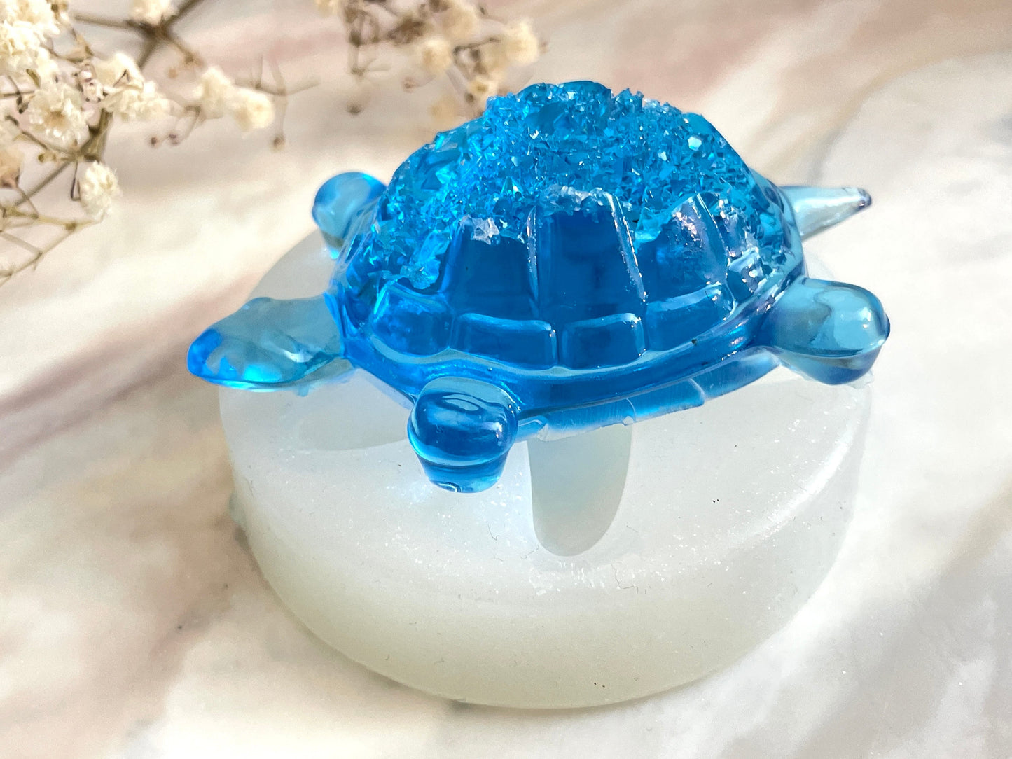 Geode Turtle Resin Silicone Mold: Create Majestic Gemstone-inspired Turtles