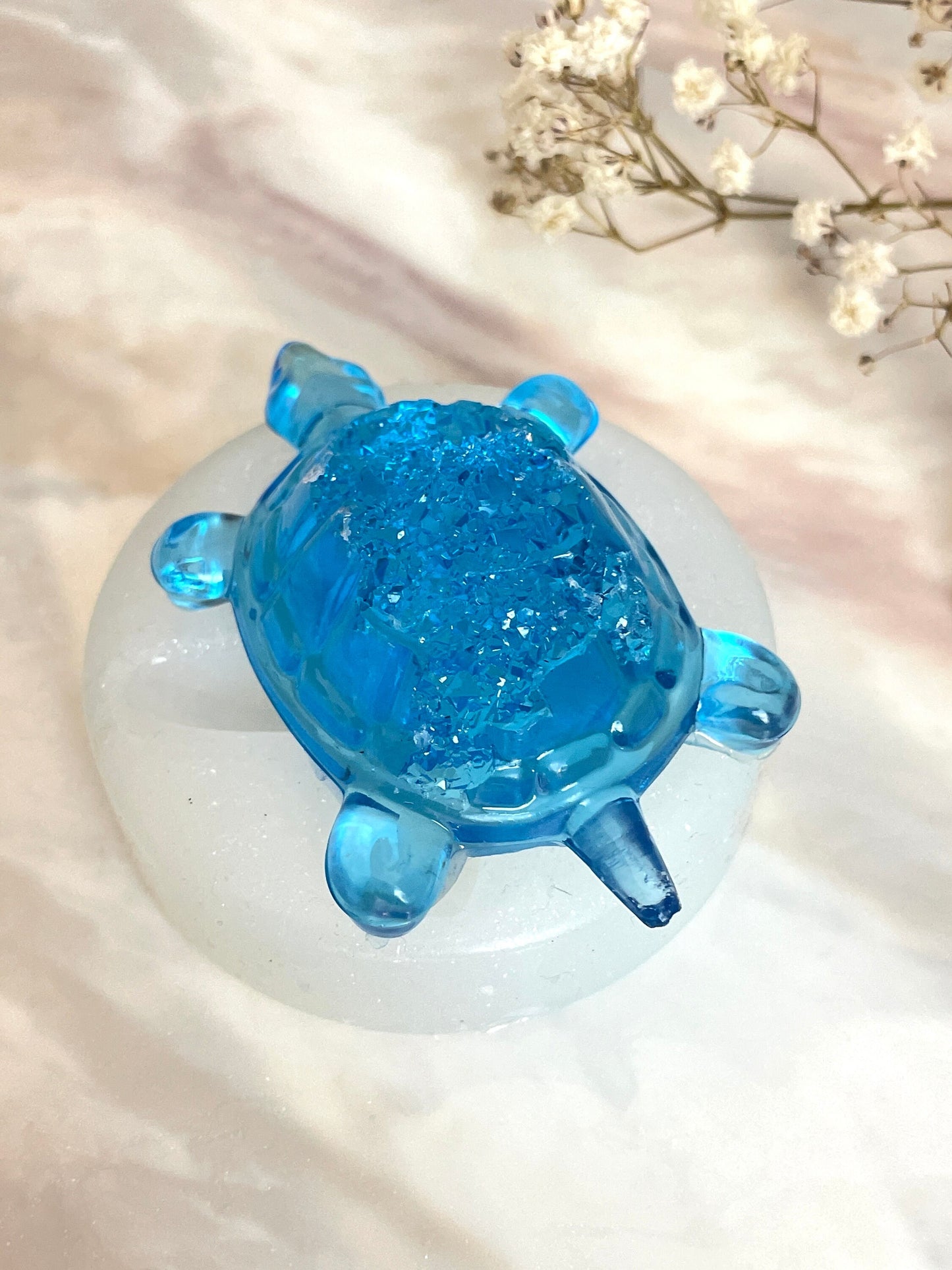 Geode Turtle Resin Silicone Mold: Create Majestic Gemstone-inspired Turtles