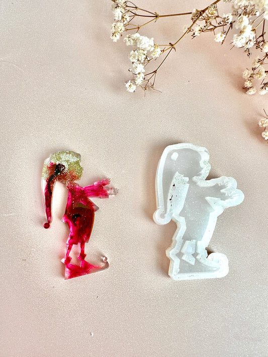 Small Pinocchio Christmas Tree Silicone Mold for Resin Art Creation