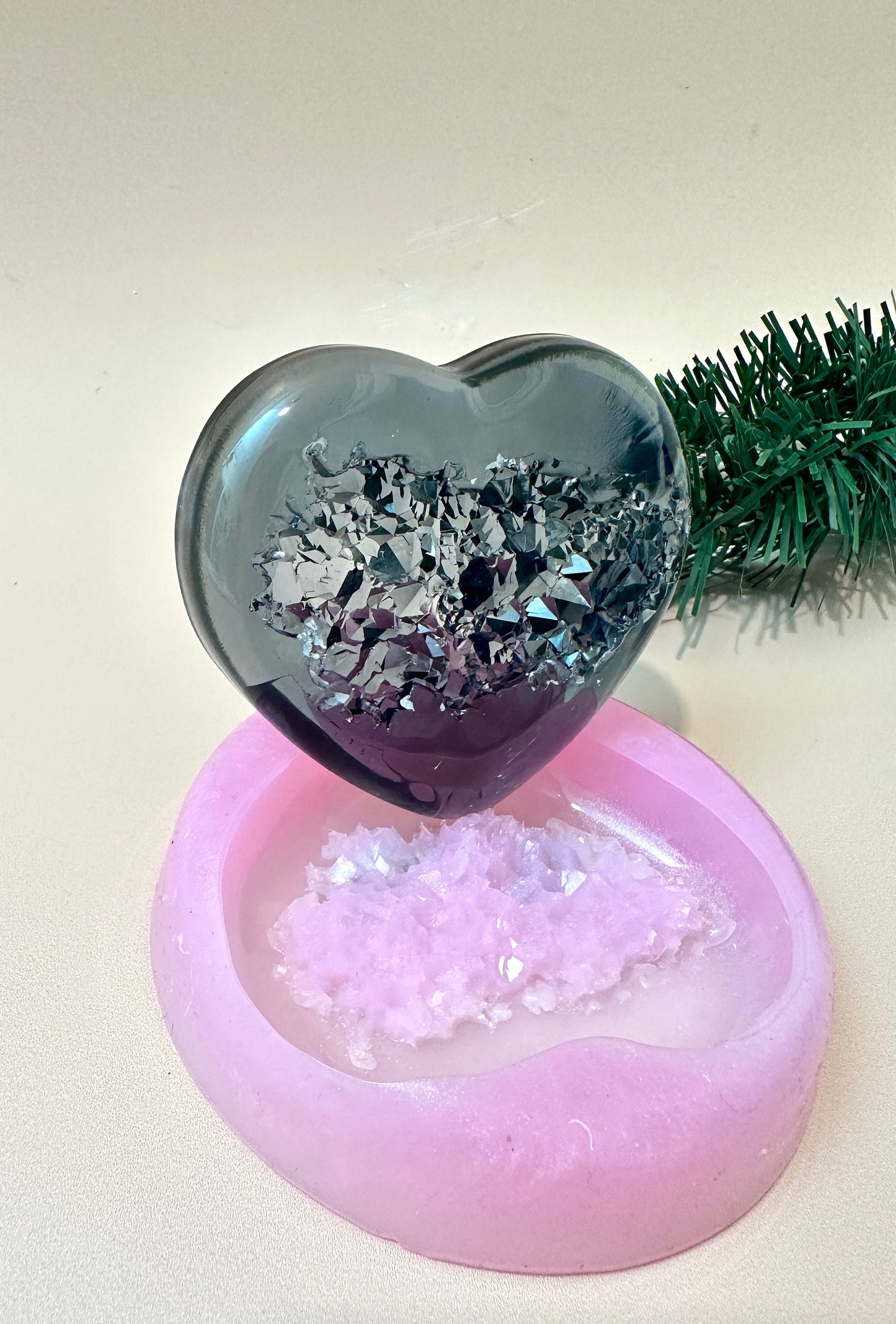 Crystal Geode Heart Silicone Mold