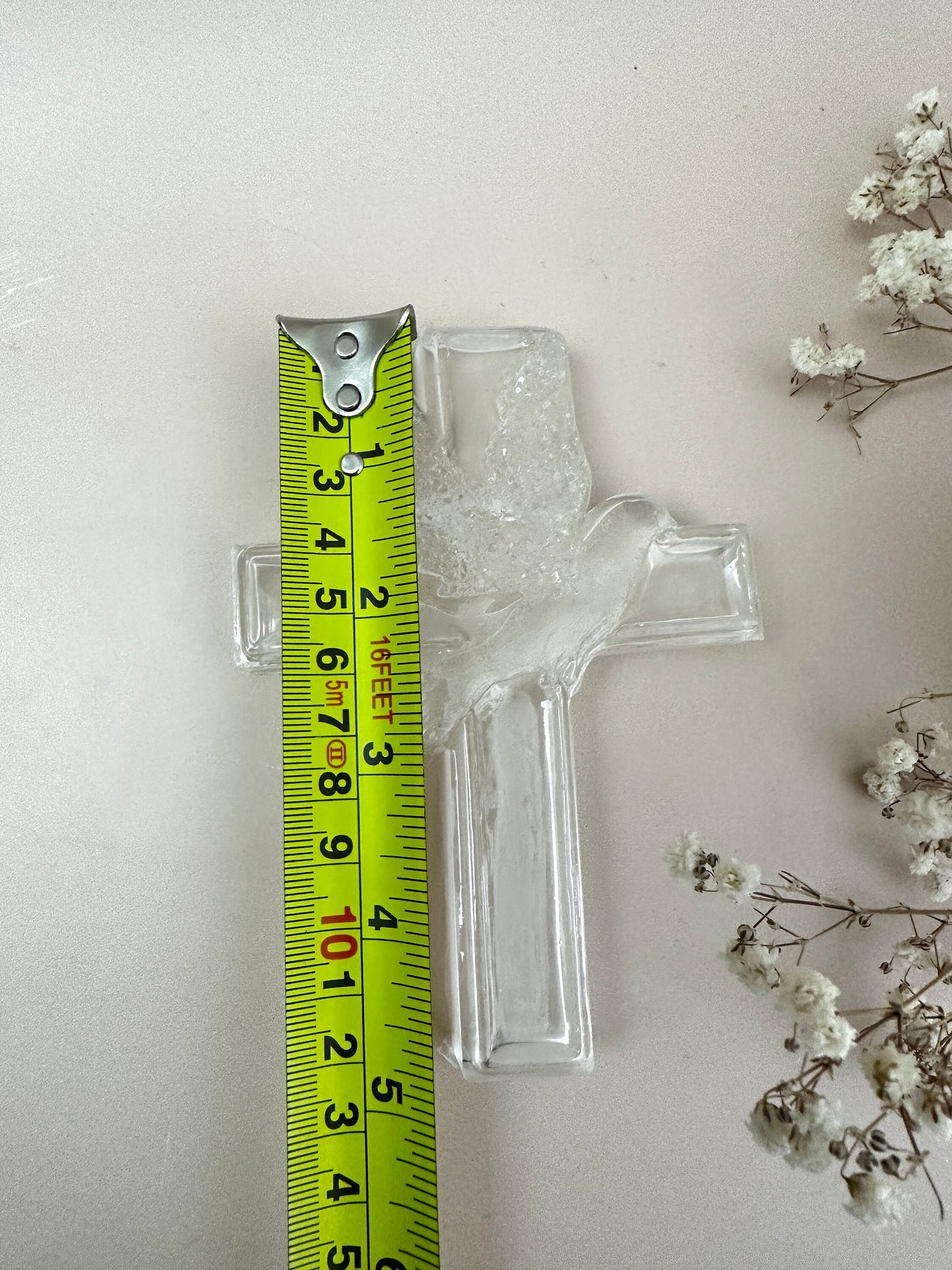 Figure of Cross with Dove Crystals Silicone Mould - Unique Religious Craft Tool - Perfect for DIY Projects - Ideal Christian Gift