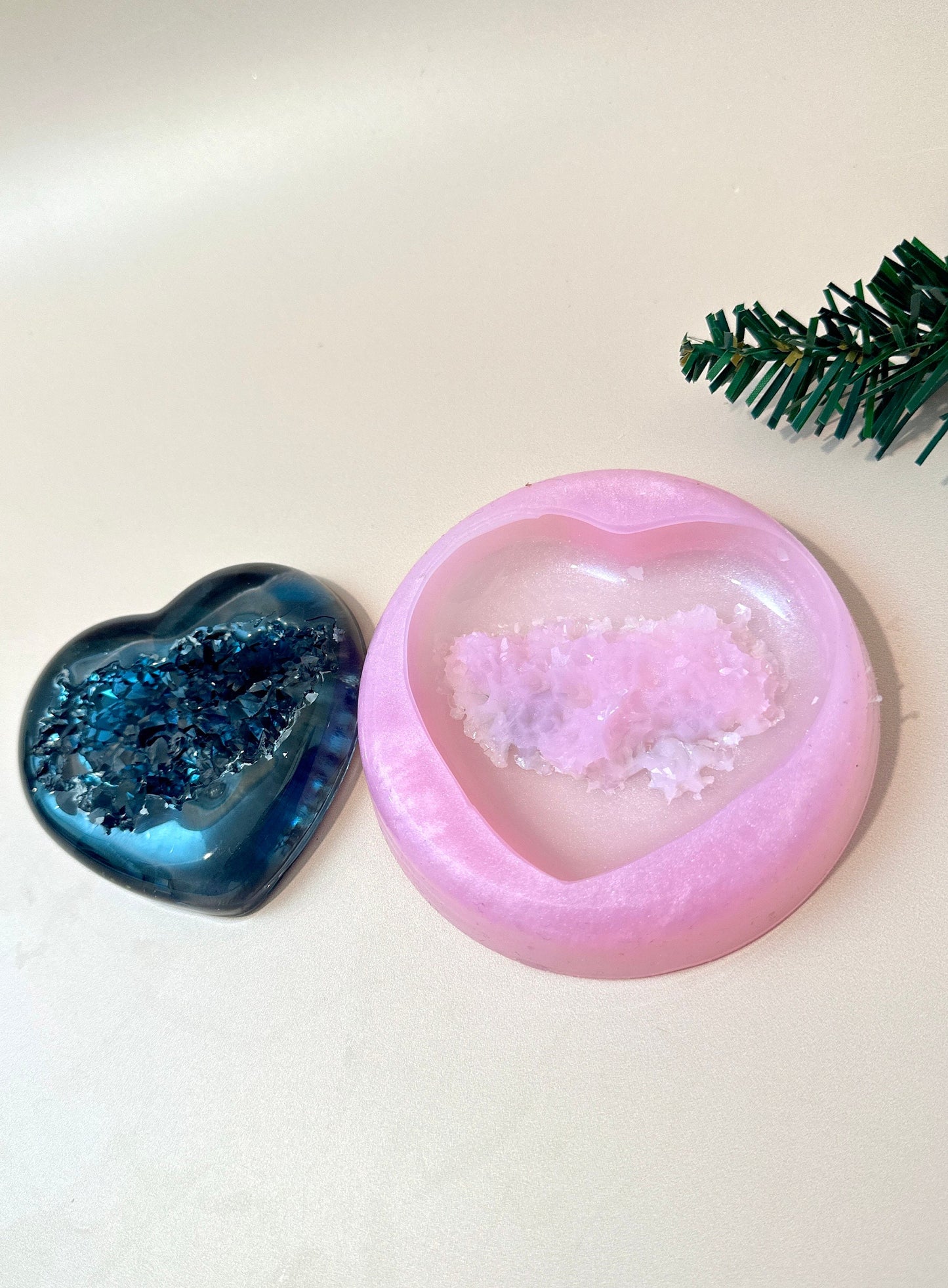 Crystal Geode Heart Silicone Mold