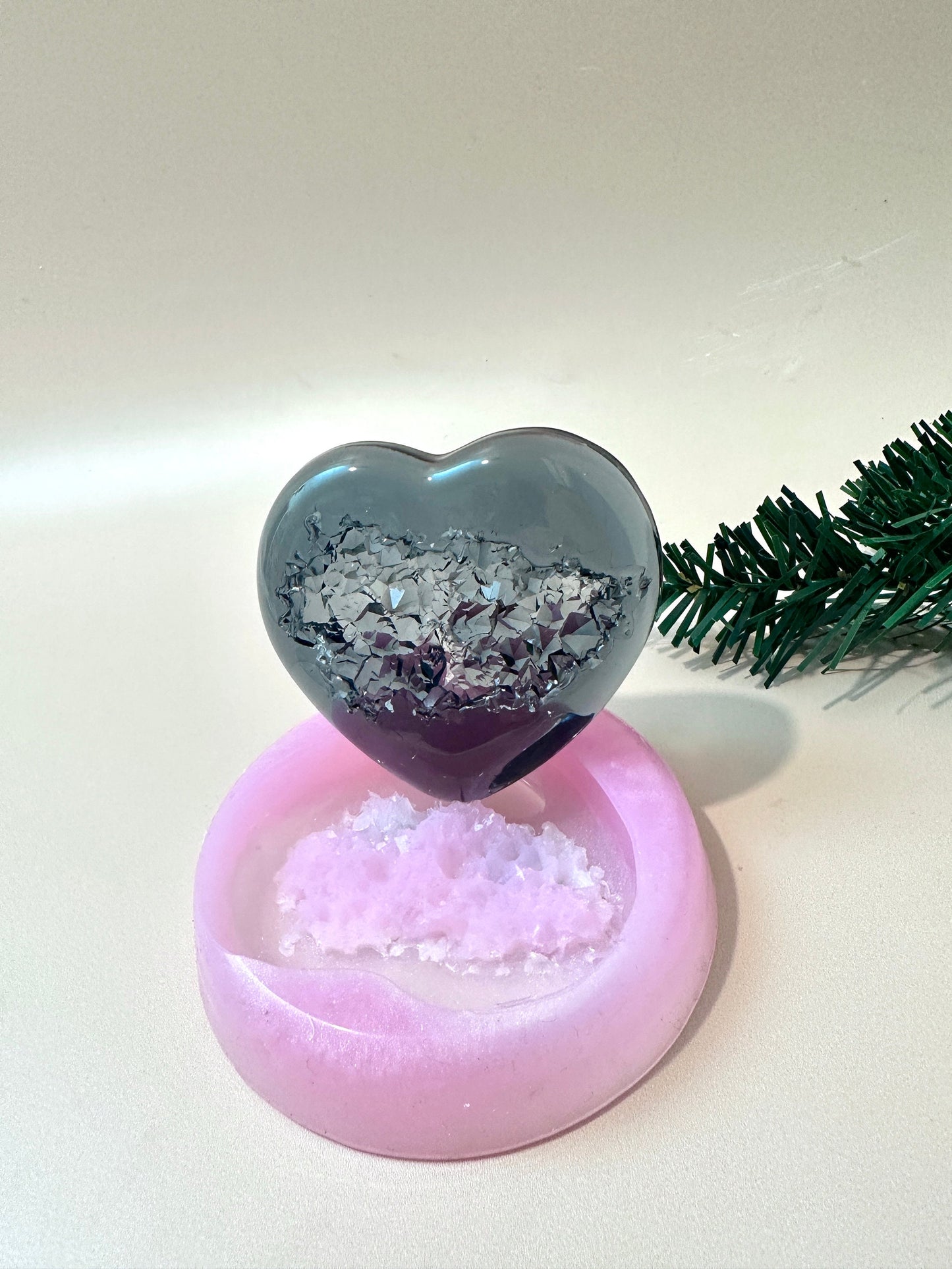 Crystal Geode Heart Silicone Mold