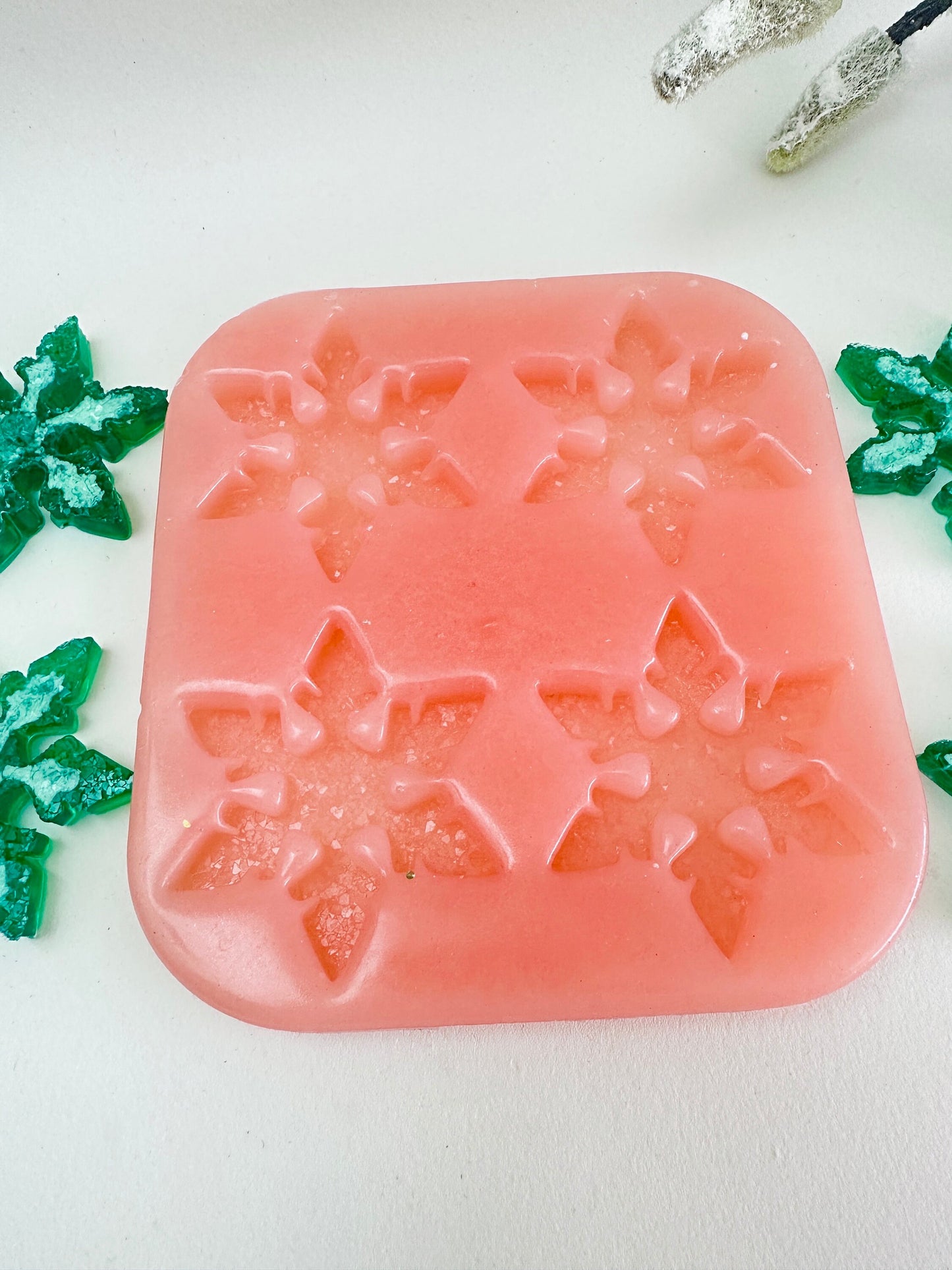 Silicone Mould Set of Snowflakes with Crystals for Resin - Detailed Winter-Themed Moulds for DIY Crafts - Perfect Gift for Crafters