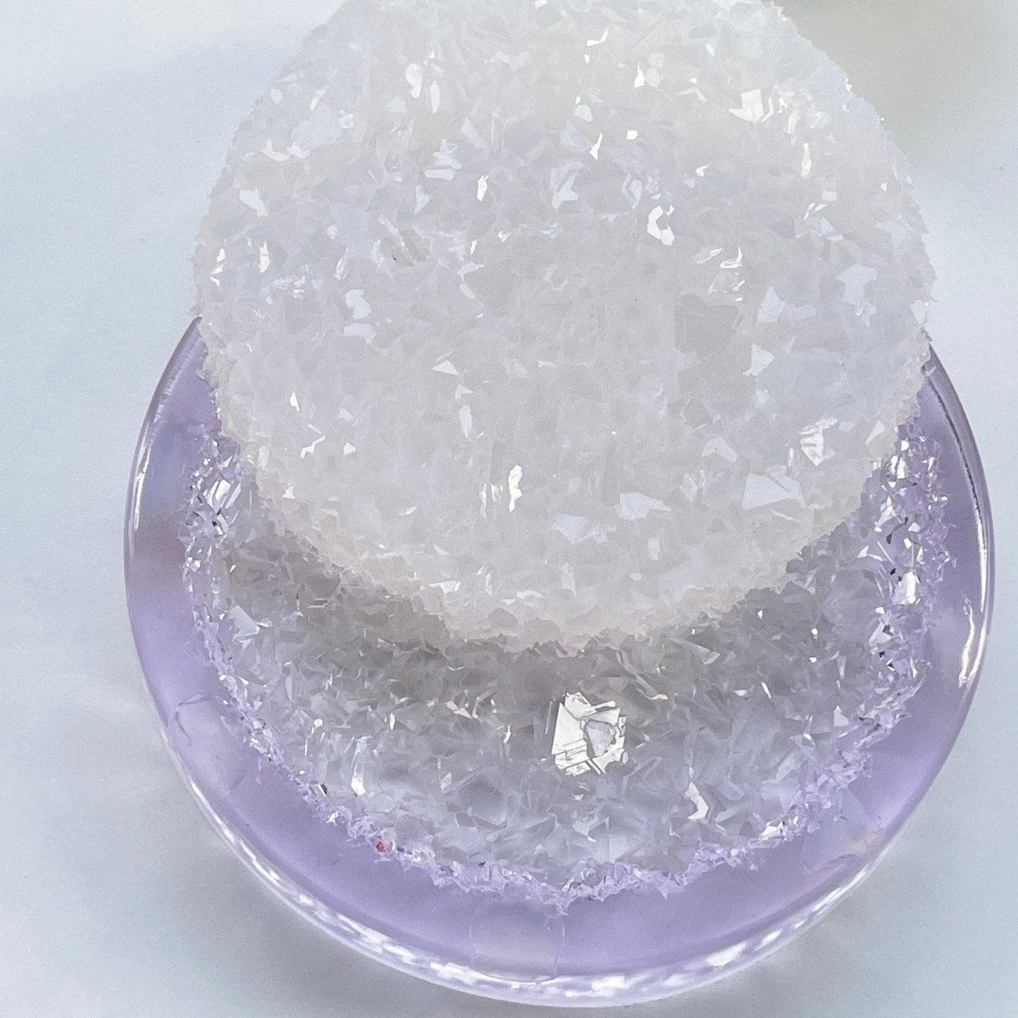 Crystal Edge Round Little Insert Silicone Mold: Wedding Tray, Candle Holder, Druse Amethyst - Ideas Decor Shop