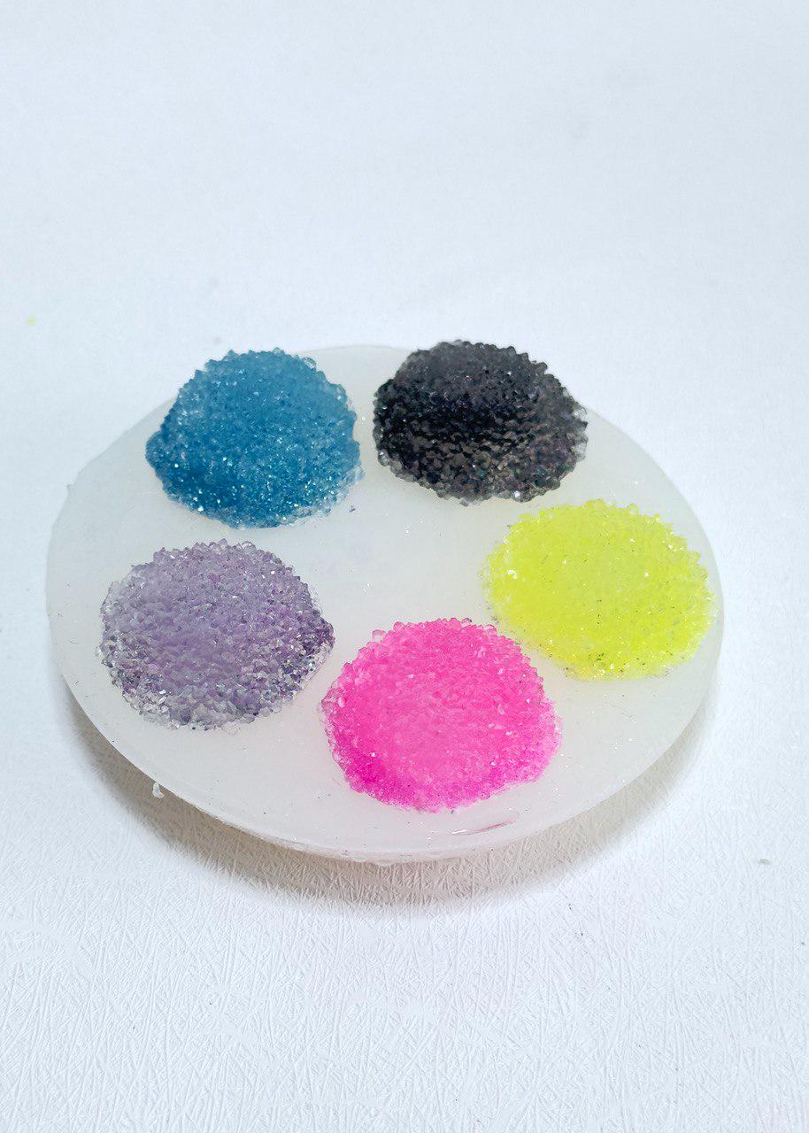 Stunning 5pcs Resin Crystal Cluster Jewelry Silicone Mold Set