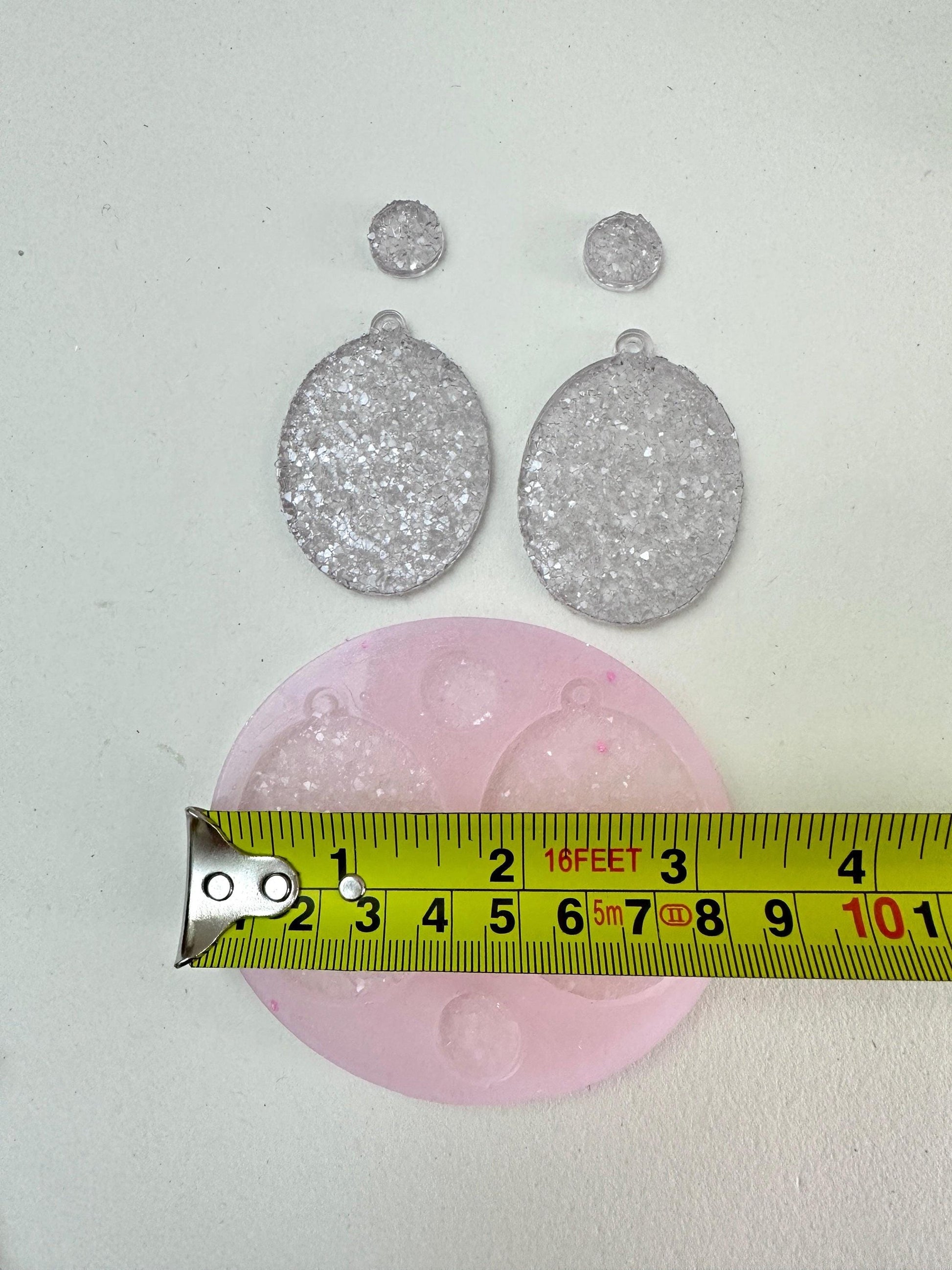 Sparkling Crystal Earrings Set Silicone Mold, Durable & Easy to Use, Ideal for Crafting Unique Jewelry Gifts - Ideas Decor Shop