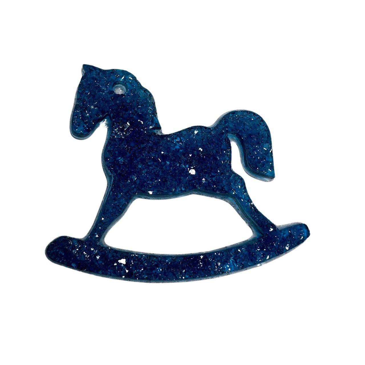 Horse Christmas Toy Mold - Sparkling Resin Art Silicone Mold for DIY