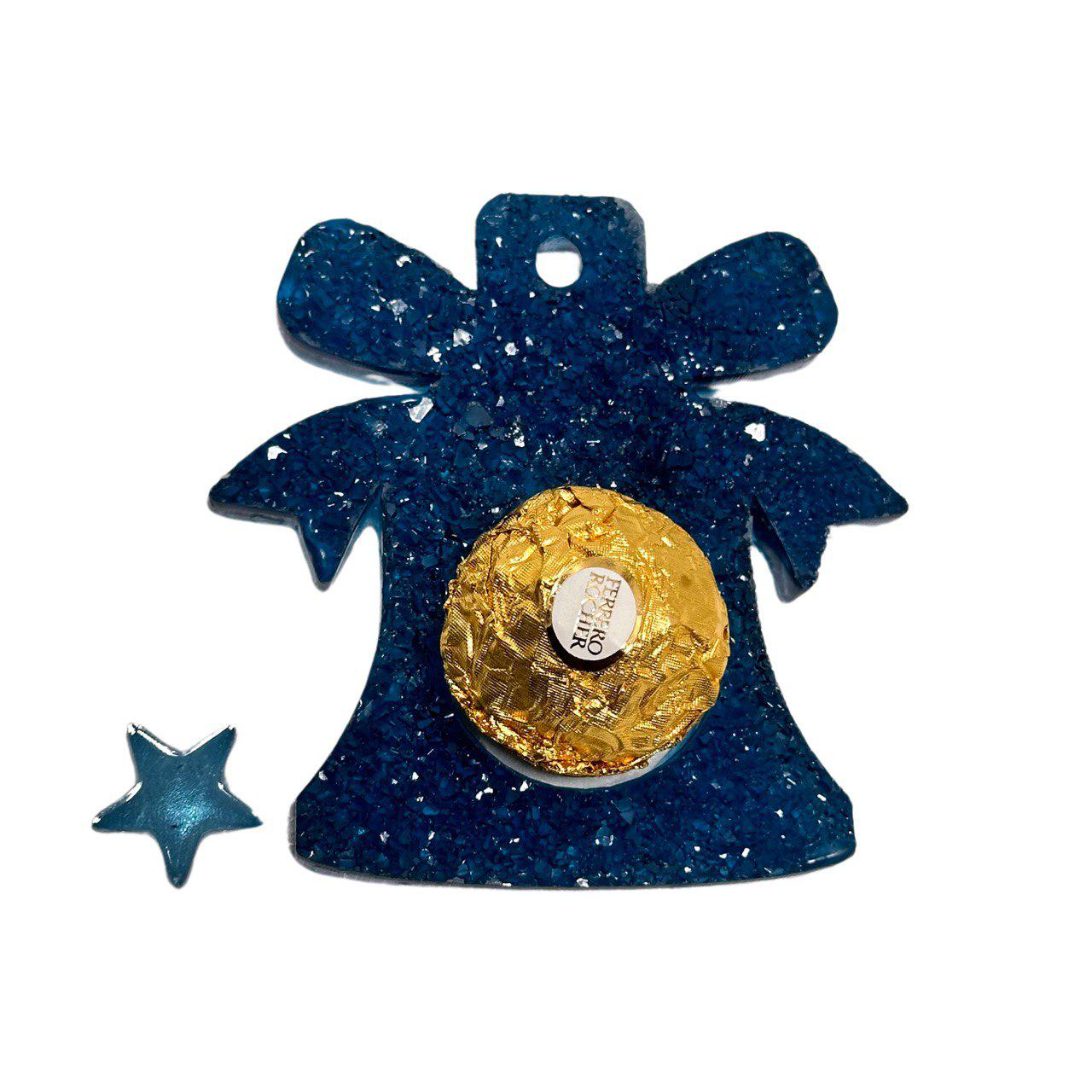 Sparkling Xmas Bell Mold with Candle Holder - Resin Christmas Mold