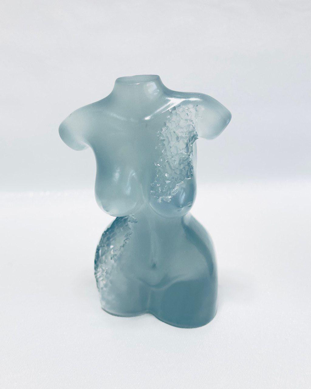 Crystal-Embellished Body Candle Silicone Mold - Ideas Decor Shop