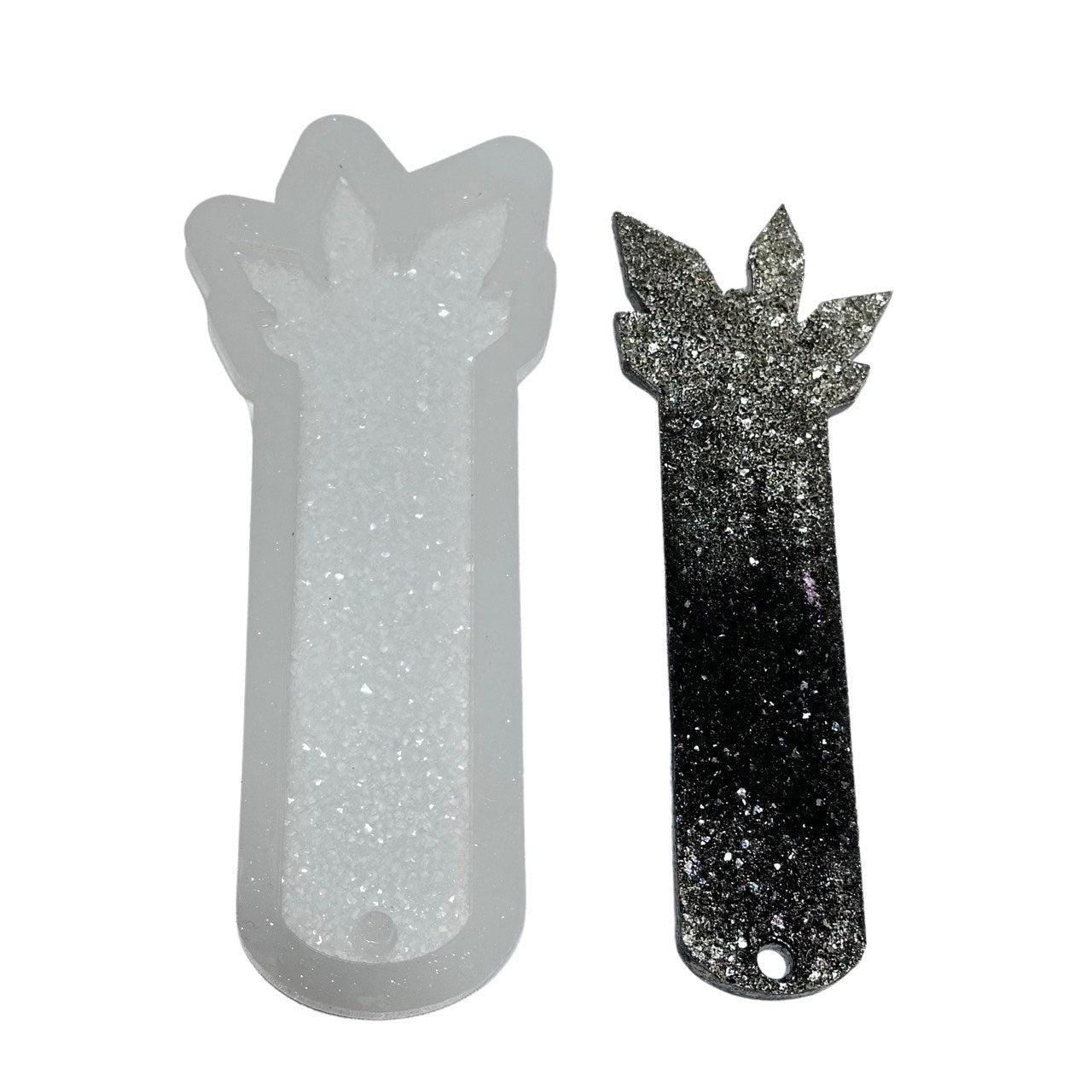 Druzy Crystal Resin Bookmark Silicone Mold - DIY Craft Supply