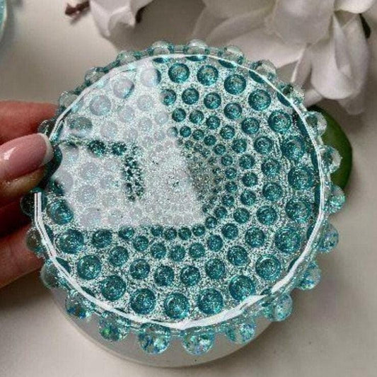 Unique Coasters with Abstract Bubble Silicone Mold for Resin coasters Making - Ideas Decor Shop