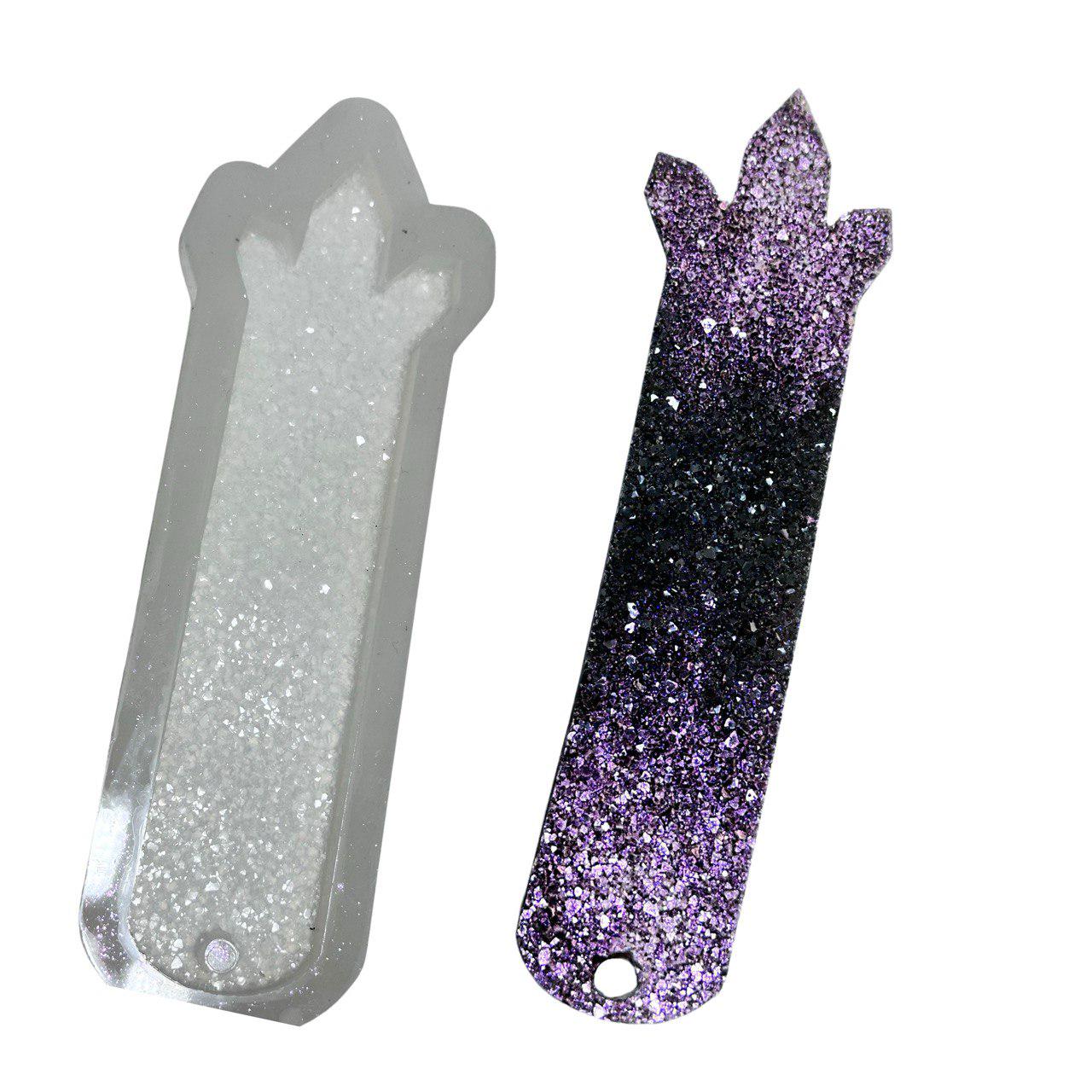 Druzy Crystal Silicone Mold for Resin Bookmarks and DIY Crafts