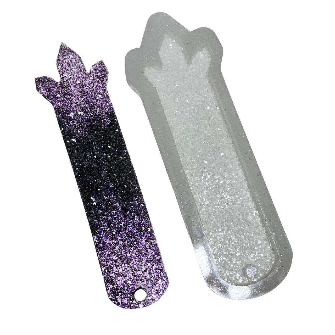 Druzy Crystal Silicone Mold for Resin Bookmarks and DIY Crafts