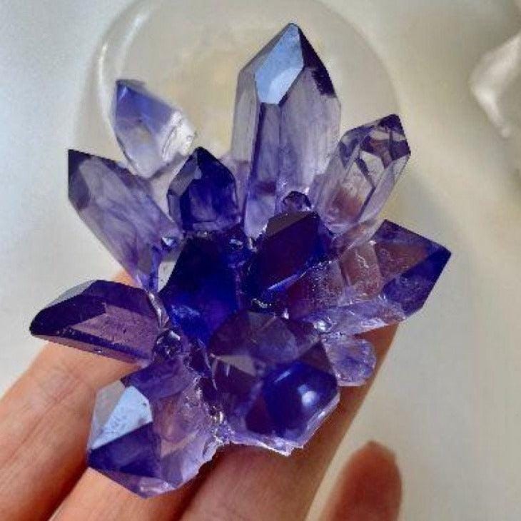 Create Stunning Crystal Clusters with Our Amethyst Silicone Mold for Resin and Painting - Ideas Decor Shop