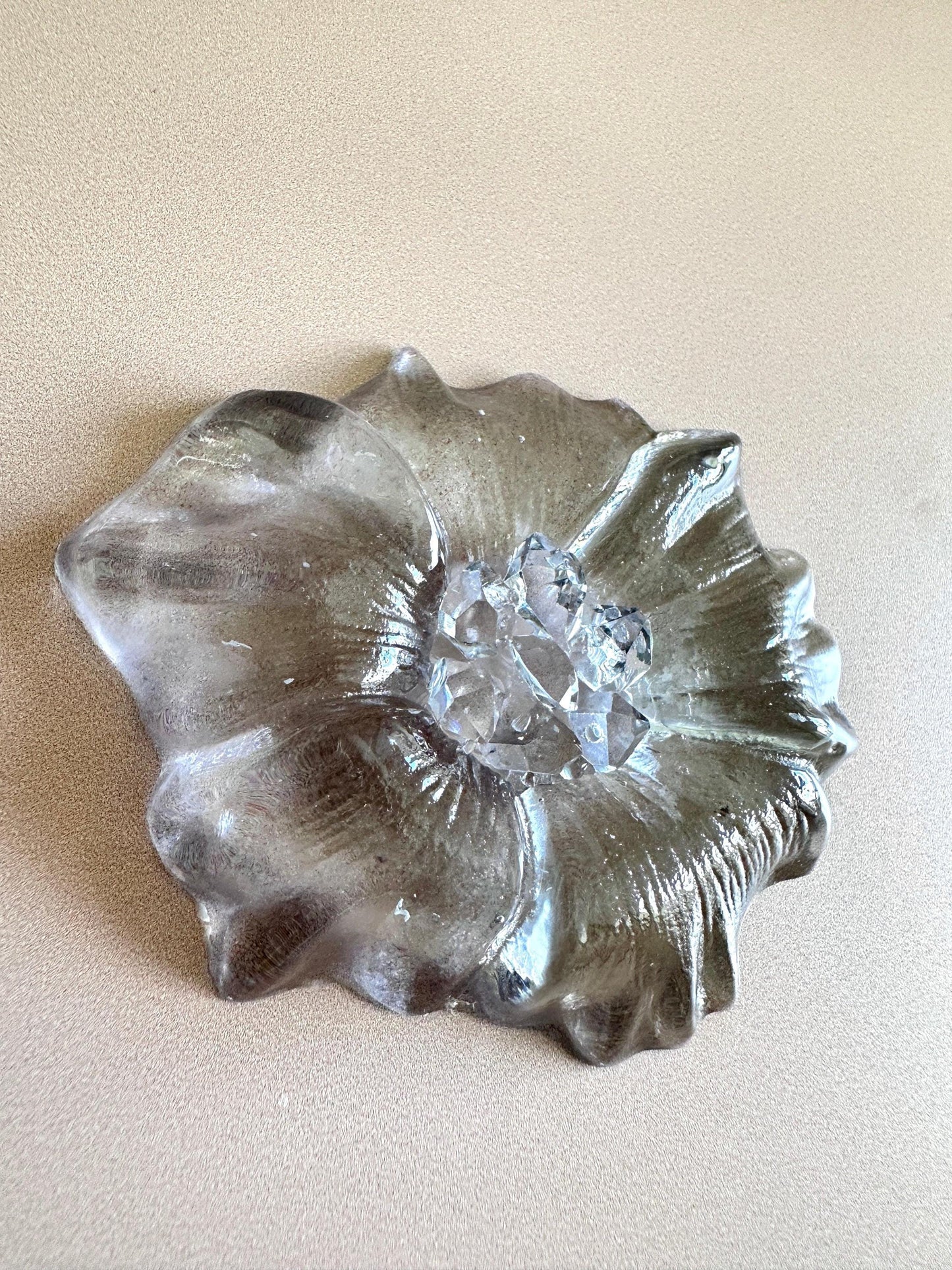 Create Stunning Jewelry with our Crystal-Adorned Lily Silicone Mold - Ideas Decor Shop