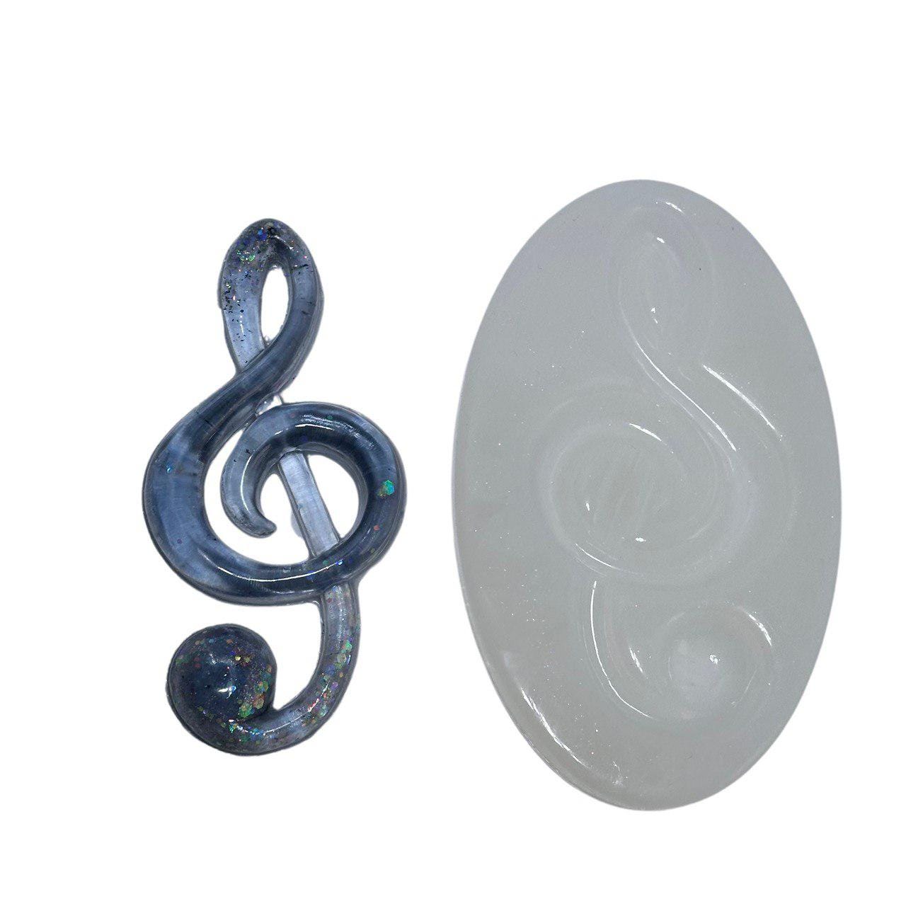 Decorative Musical Note Resin Mold – DIY Ornaments, Holiday Crafts