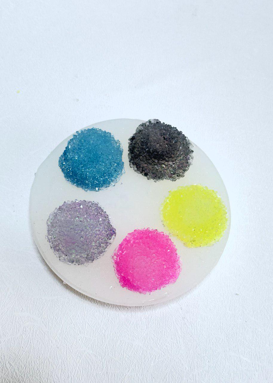 Stunning 5pcs Resin Crystal Cluster Jewelry Silicone Mold Set