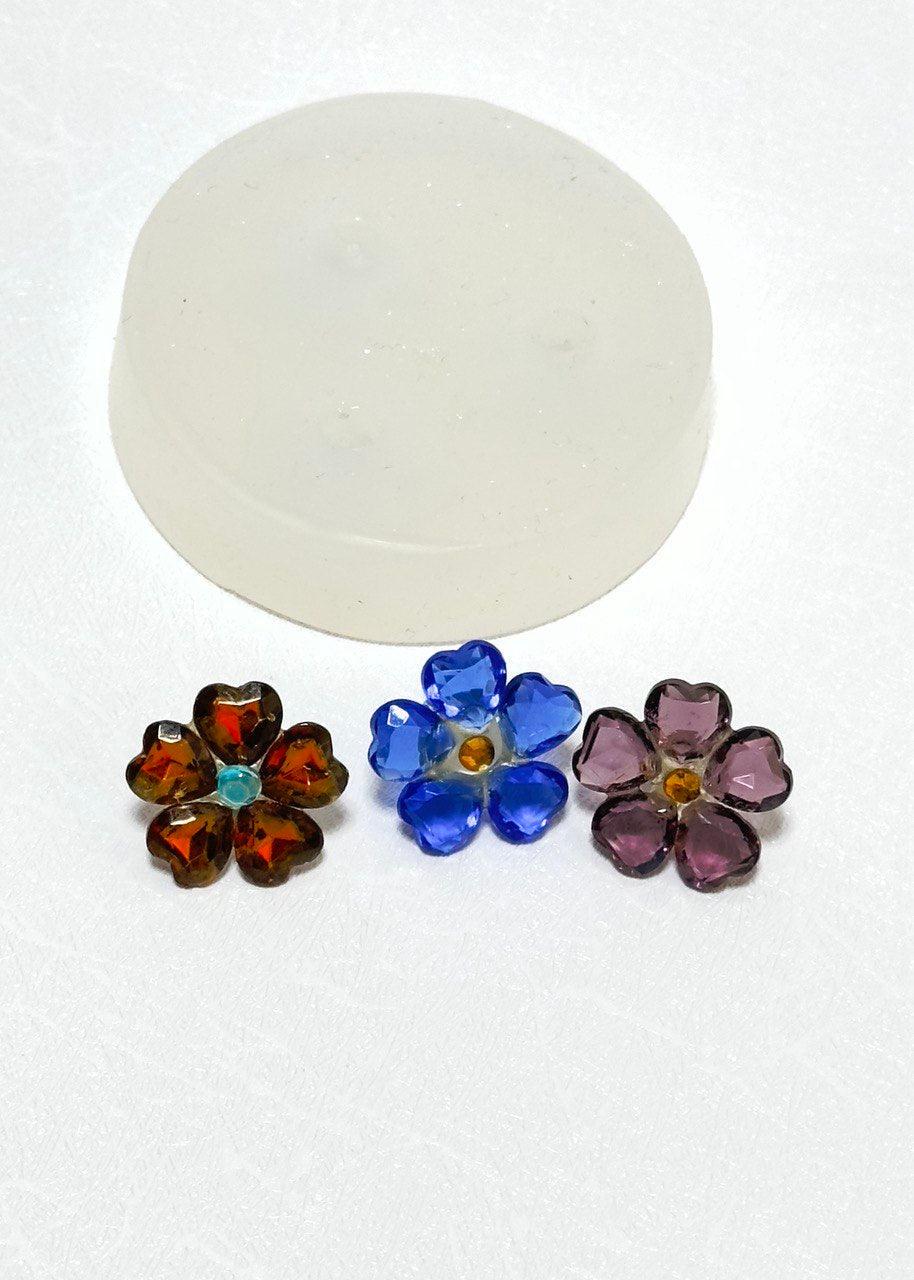 3D Floral Silicone Resin Molds Set for Small Flower Craft Projects