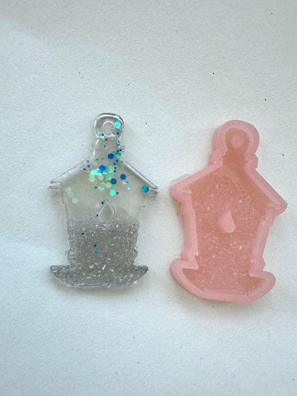 Silicone Mould - Charming Candle Christmas Druzy Ornaments - Ideas Decor Shop