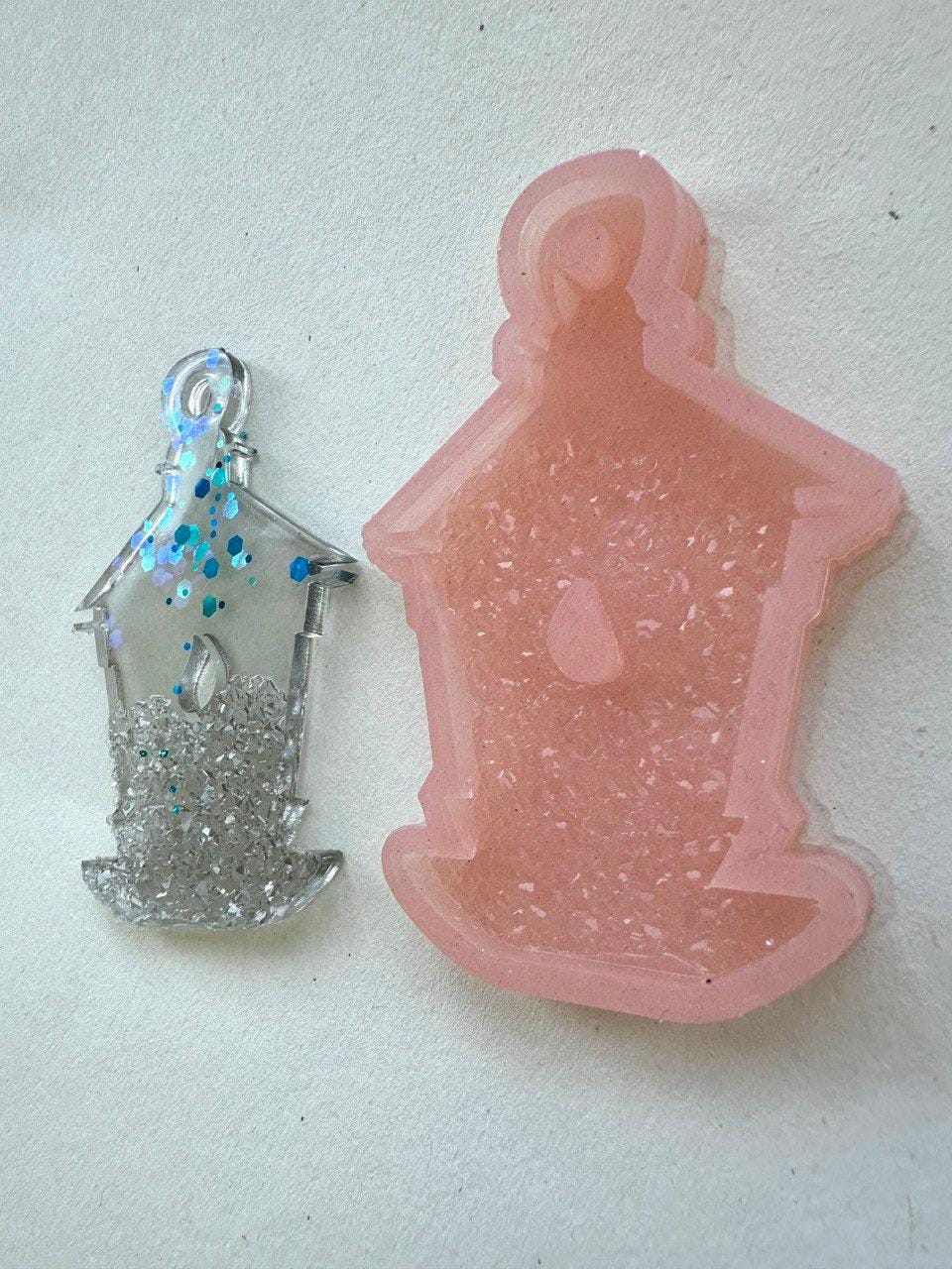 Silicone Mould - Charming Candle Christmas Druzy Ornaments - Ideas Decor Shop