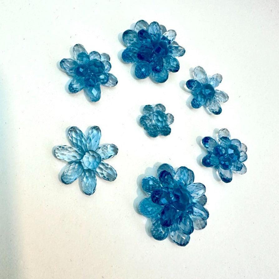 Silicone Mold Set of 7 Crystal Flowers - Ideas Decor Shop